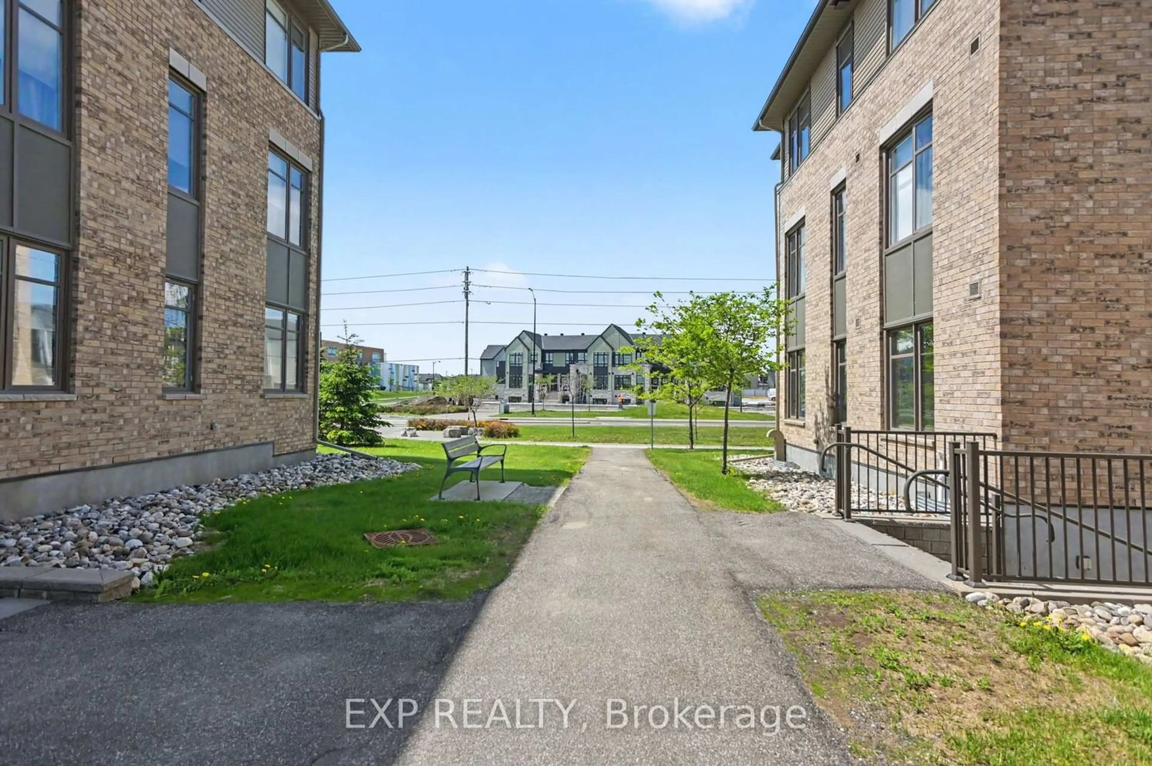 A pic from outside/outdoor area/front of a property/back of a property/a pic from drone, street for 310 Jatoba Private #301, Ottawa Ontario K2V 0E7