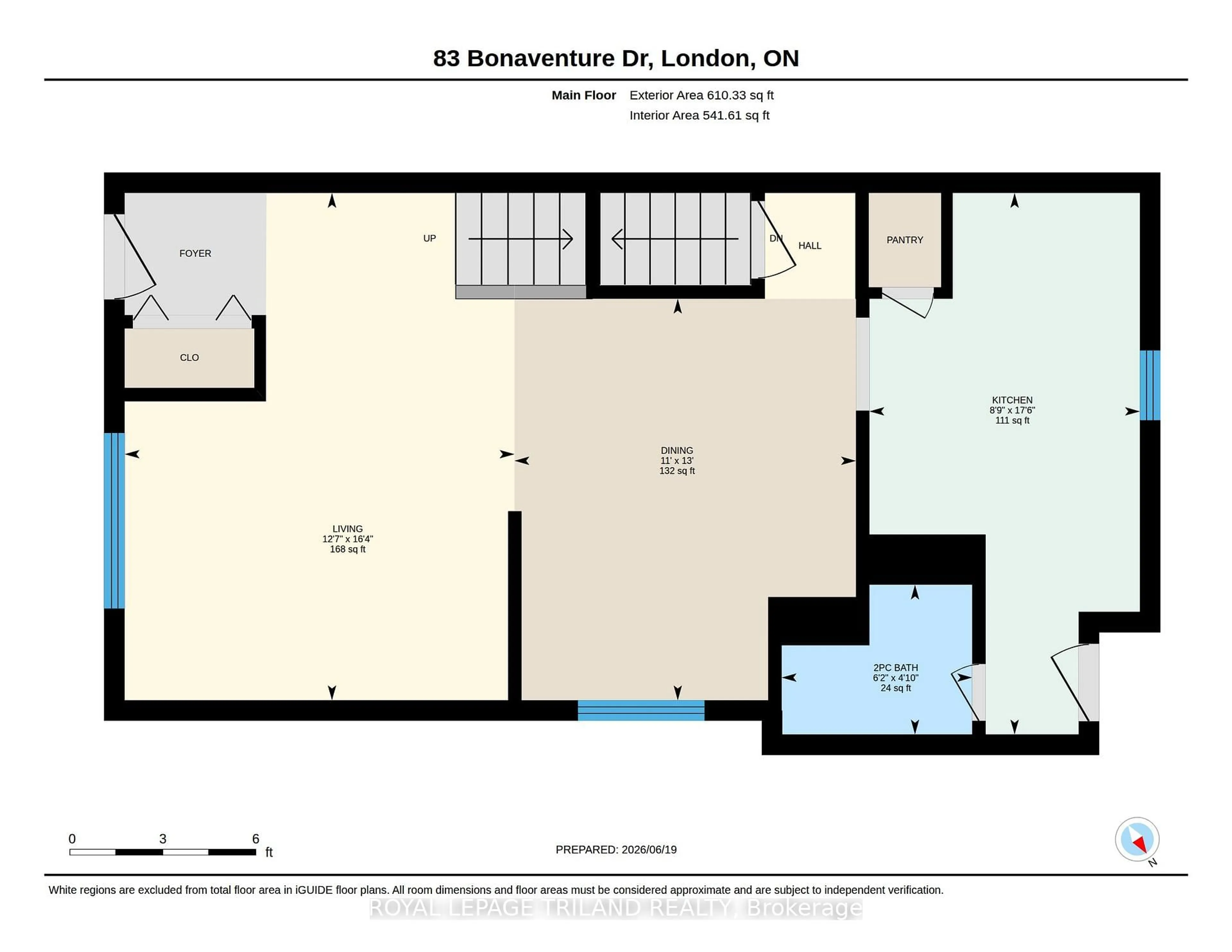 Floor plan for 83 Bonaventure Dr, London East Ontario N5V 4A7