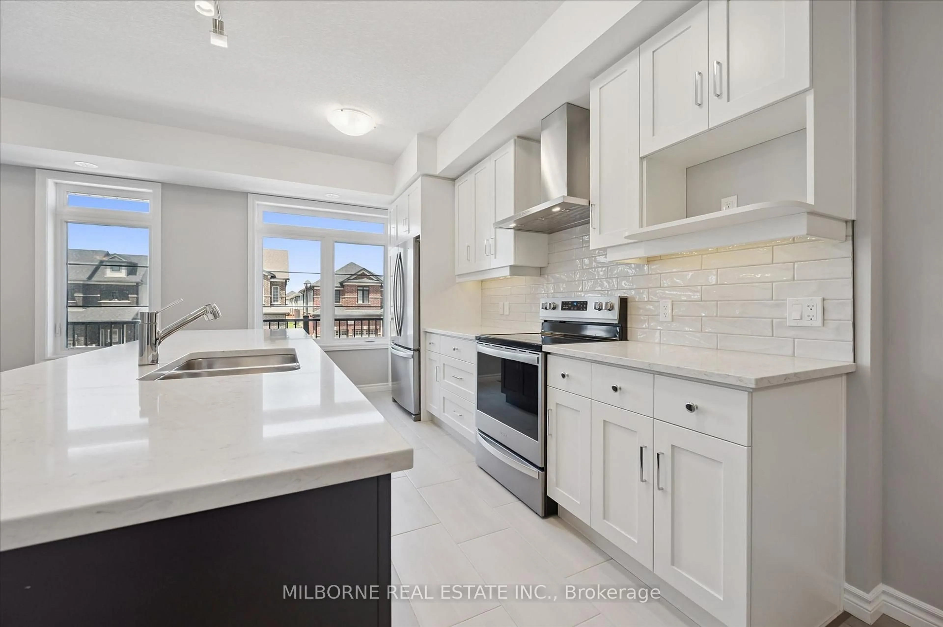 Open concept kitchen, ceramic/tile floor for 38 Arabella Dr, Guelph Ontario N1L 0R9