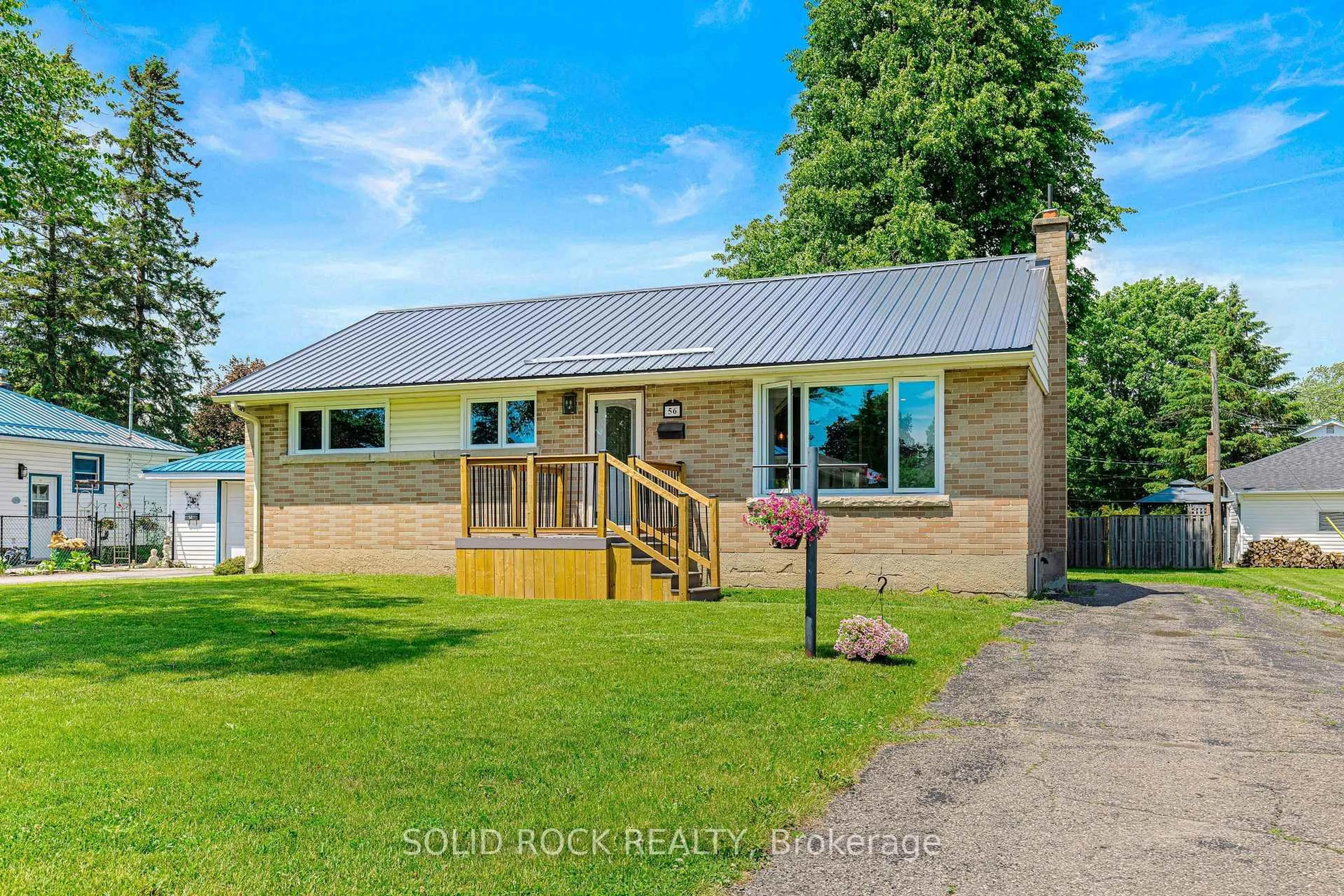 A pic from outside/outdoor area/front of a property/back of a property/a pic from drone, unknown for 56 Bramshot Ave, Brockville Ontario K6V 1Y8