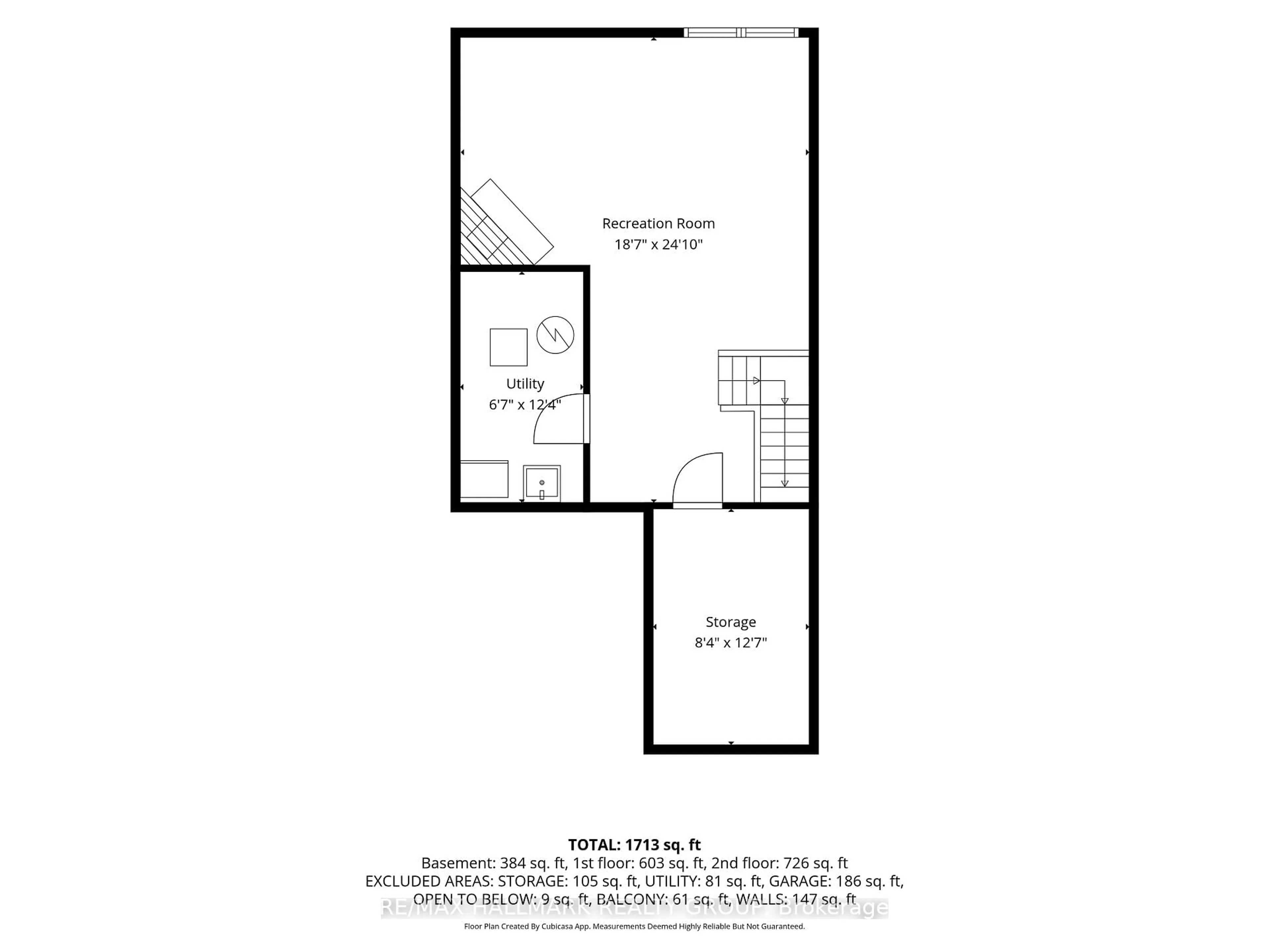Floor plan for 162 Dunbarton Crt, Ottawa Ontario K1K 4L6