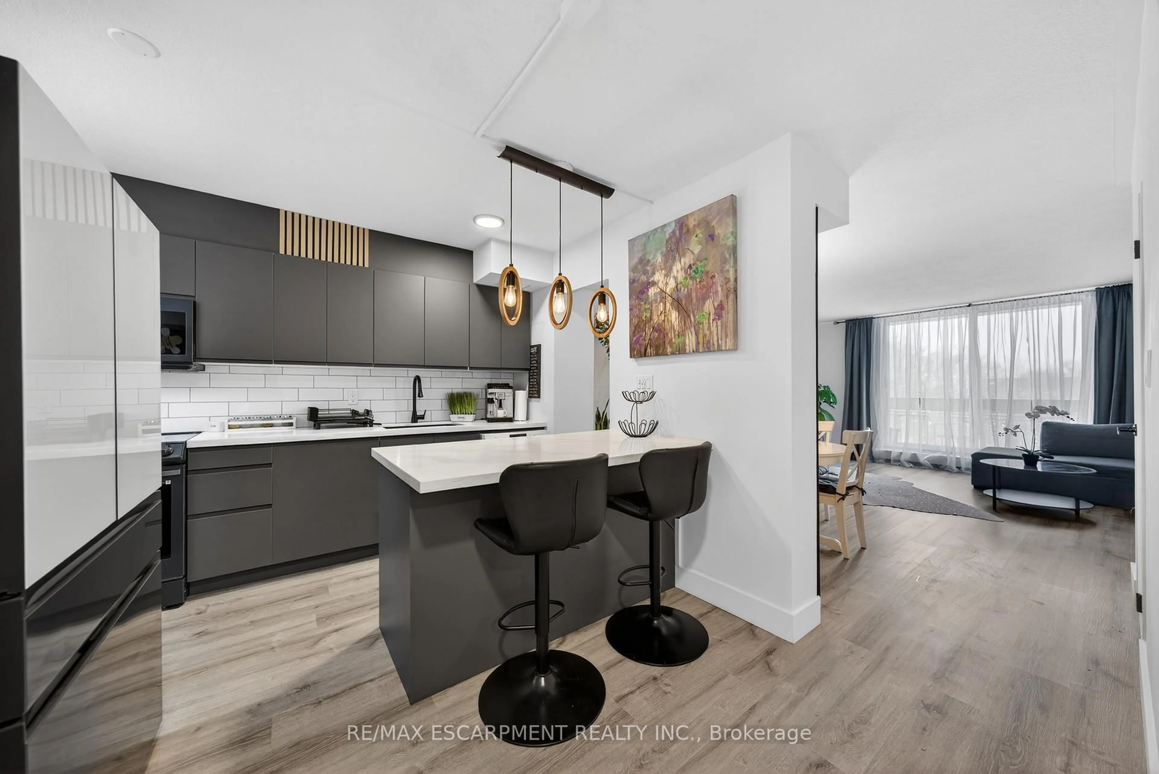 Open concept kitchen, unknown for 350 Quigley Rd #324, Hamilton Ontario L8K 5N2