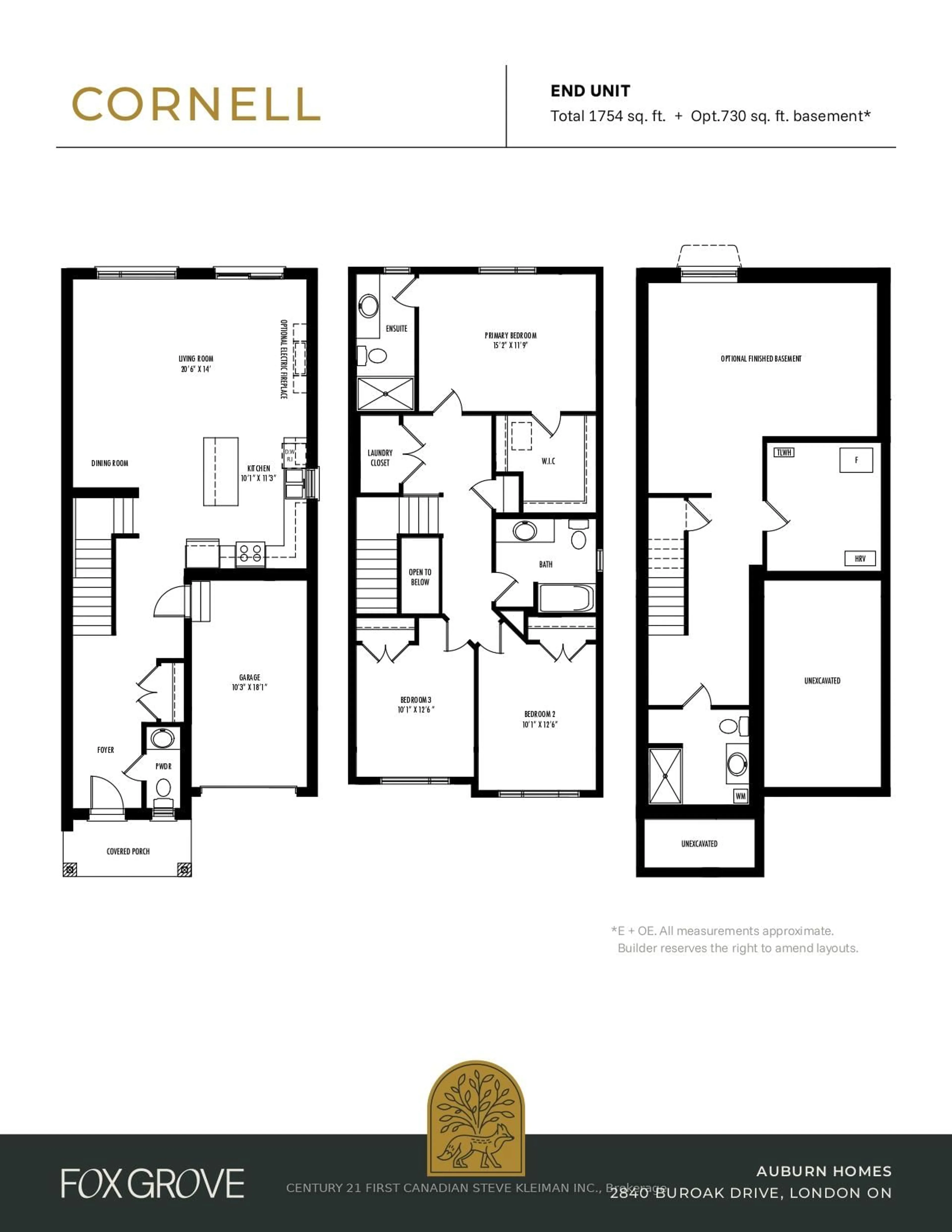 Floor plan for 2840 Buroak Dr #104, London North Ontario N6H 0L8