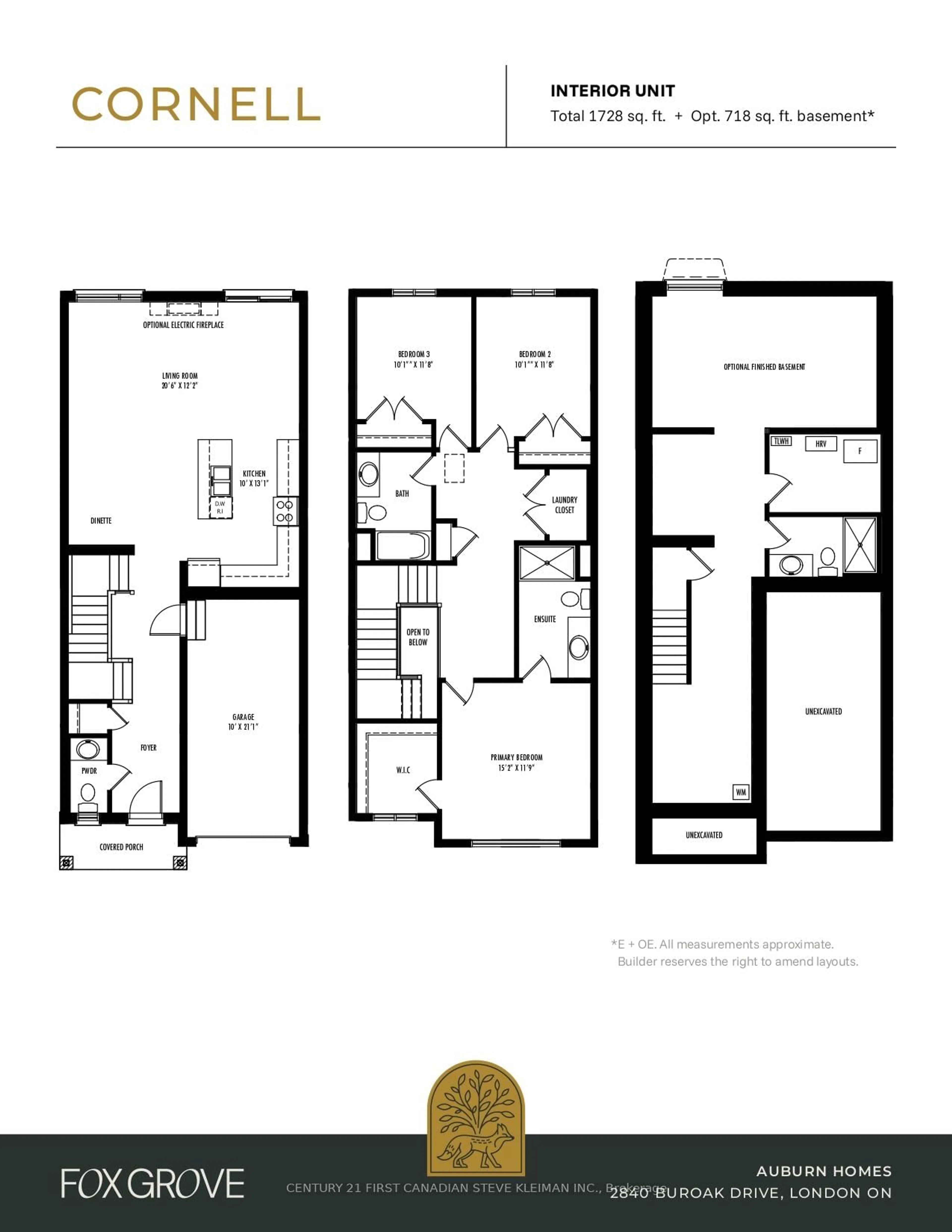 Floor plan for 2840 Buroak Dr #108, London North Ontario N6H 0L8