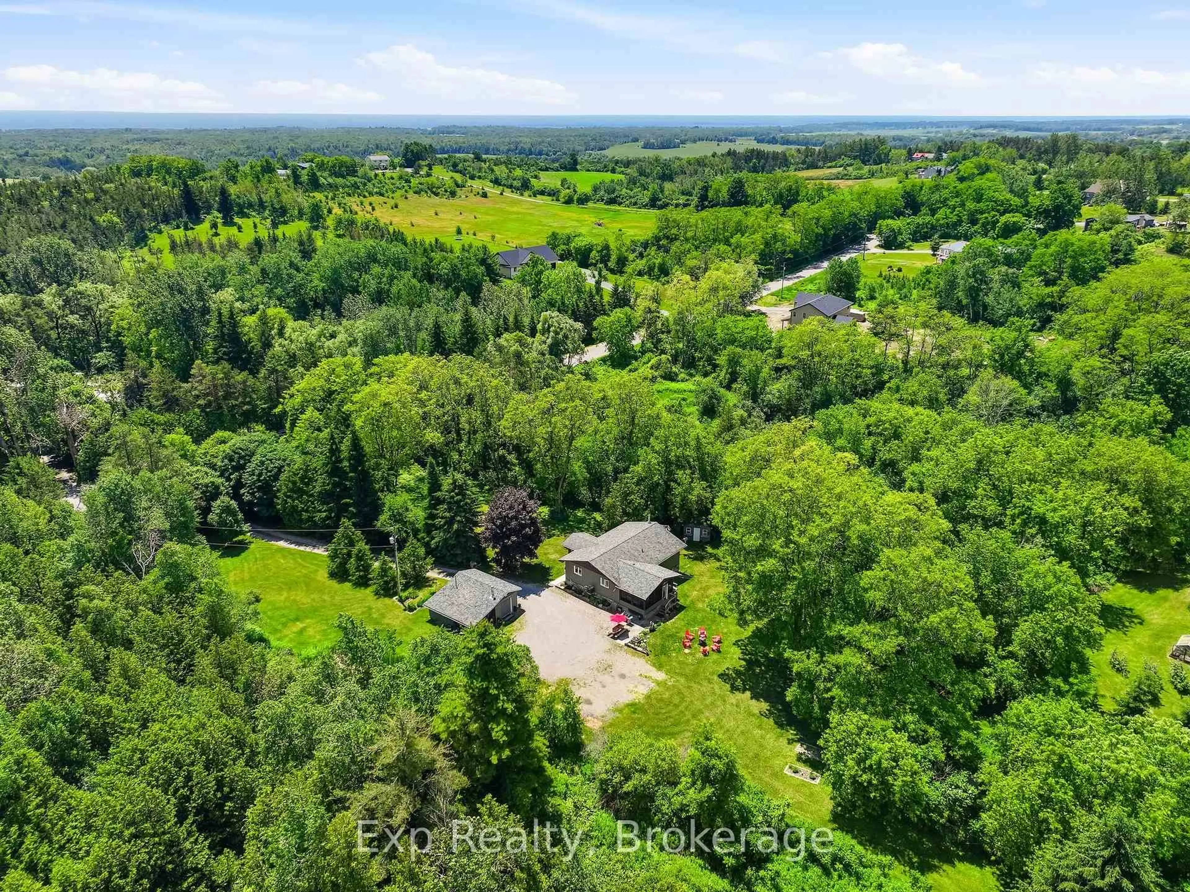 A pic from outside/outdoor area/front of a property/back of a property/a pic from drone, forest/trees view for 688 Dudley Rd, Alnwick/Haldimand Ontario K0K 1S0