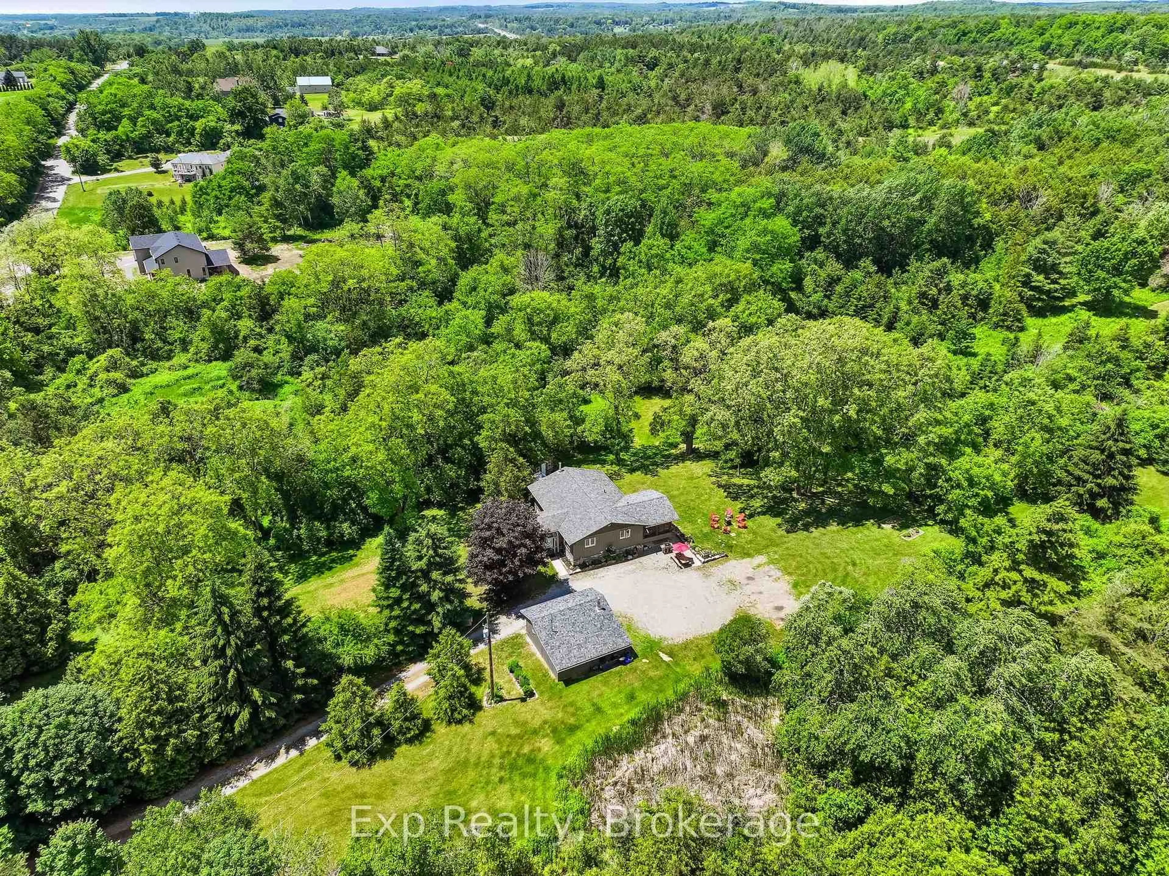 A pic from outside/outdoor area/front of a property/back of a property/a pic from drone, forest/trees view for 688 Dudley Rd, Alnwick/Haldimand Ontario K0K 1S0