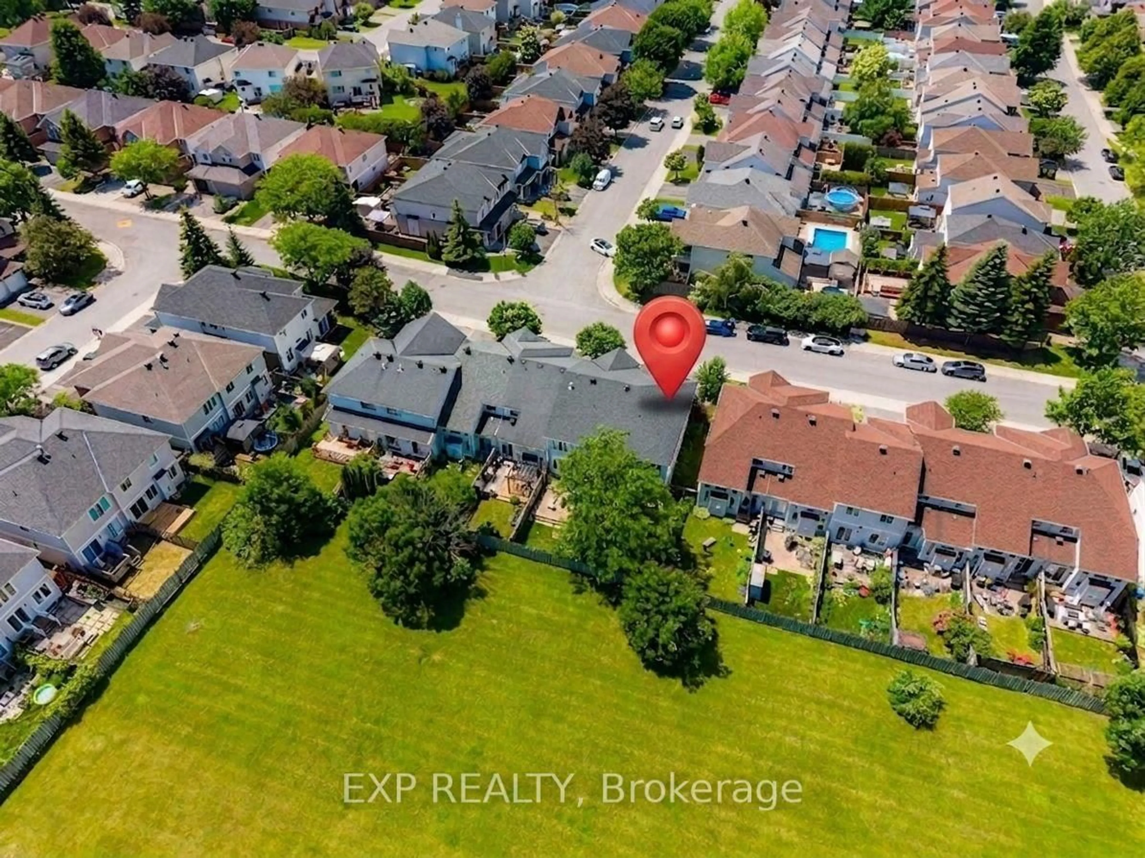 A pic from outside/outdoor area/front of a property/back of a property/a pic from drone, city buildings view from balcony for 51 Palmadeo Dr, Ottawa Ontario K2J 4Z3