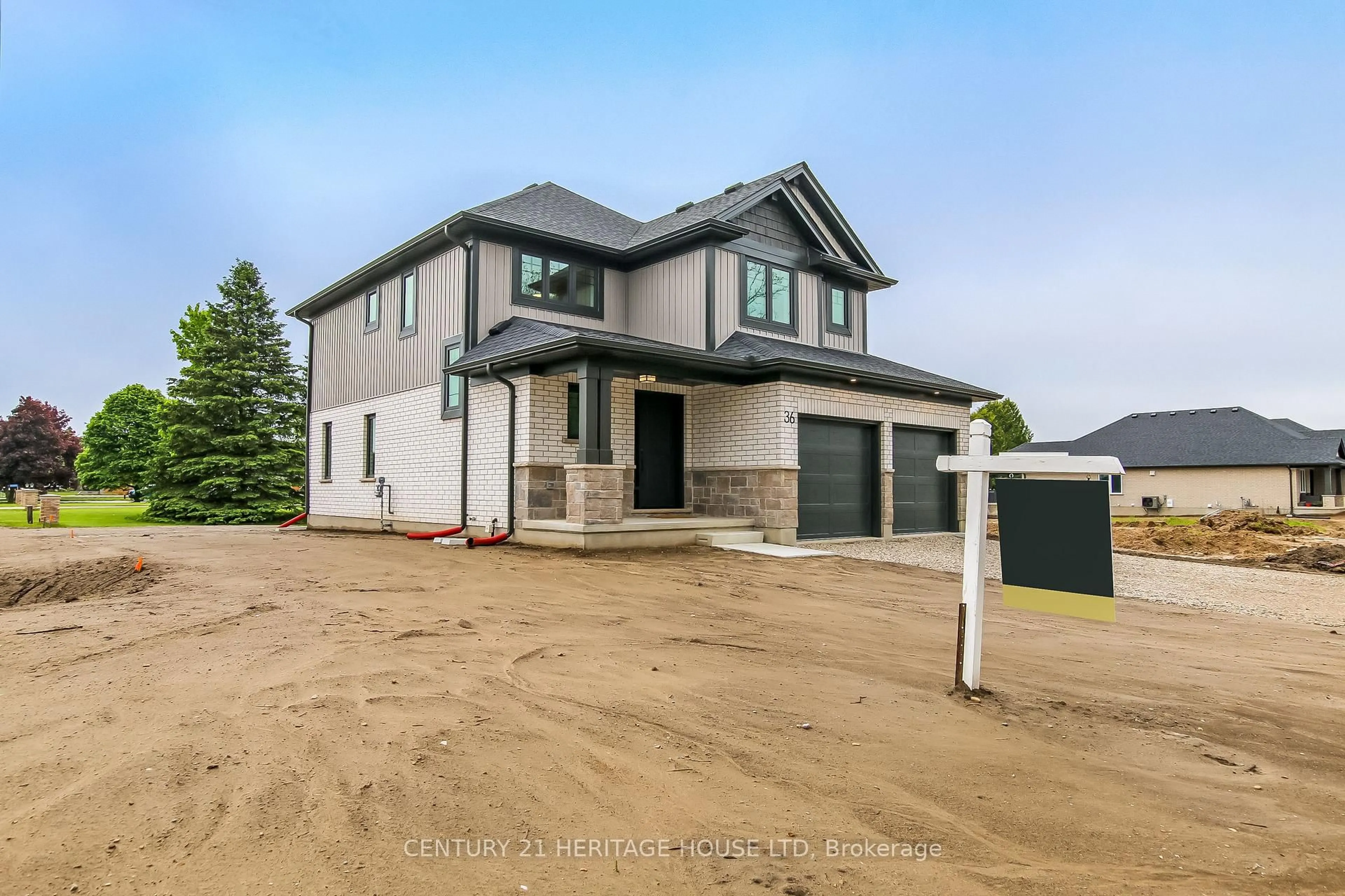 Home with brick exterior material, street for 36 Hawks Gate, Central Elgin Ontario N5R 0R2