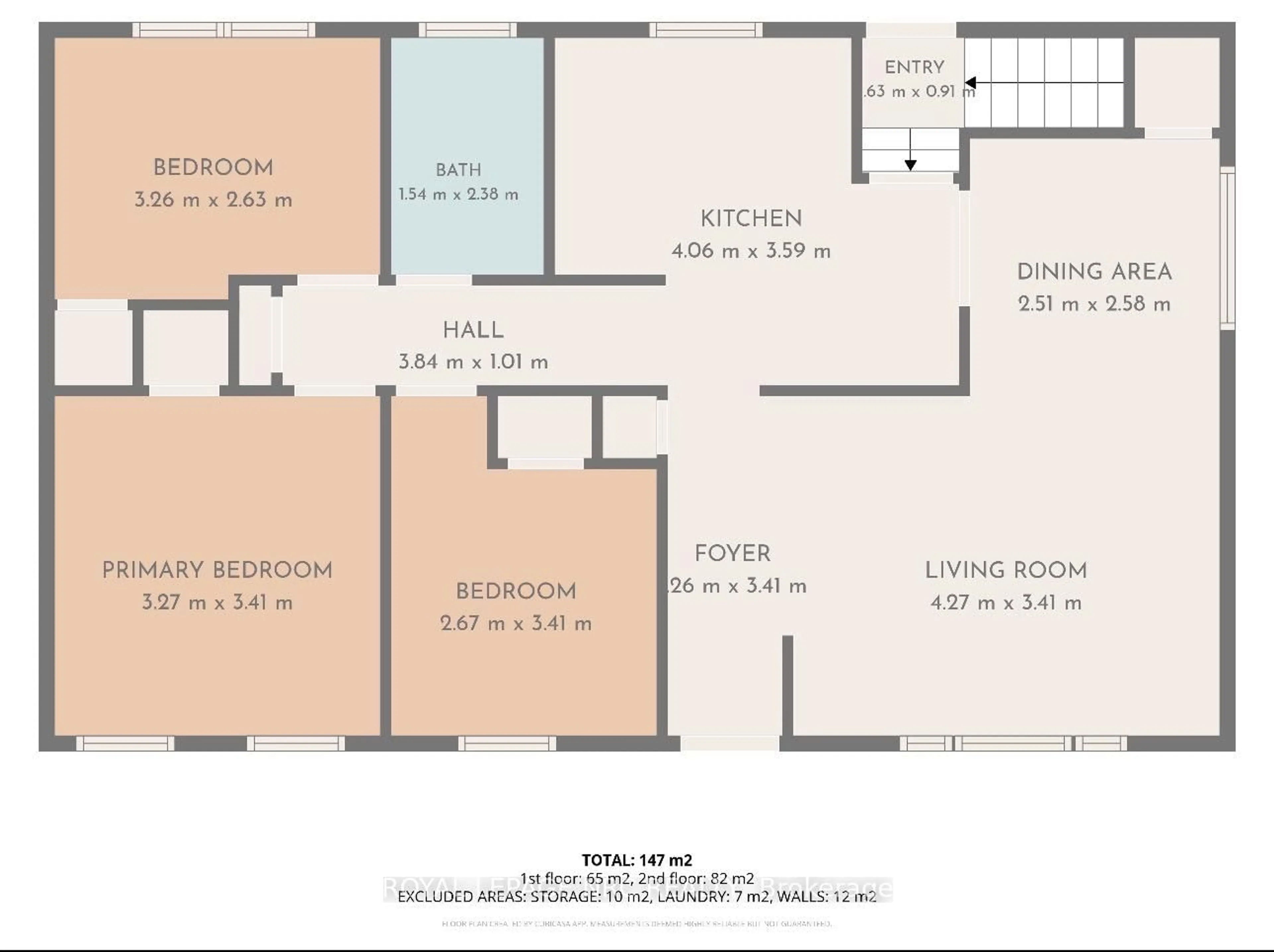 Floor plan for 5916 CARMAN St, Niagara Falls Ontario L2J 1S1