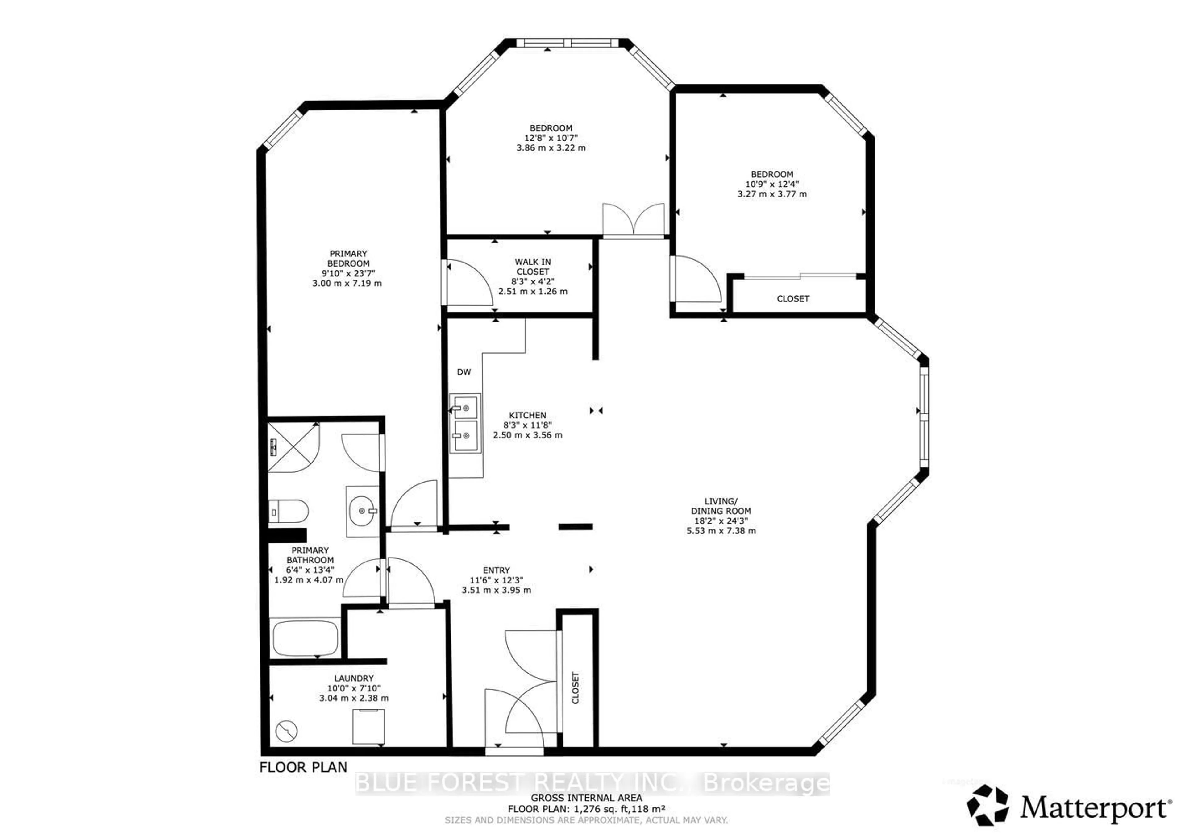 Floor plan for 549 Ridout St #702, London East Ontario N6A 5N5