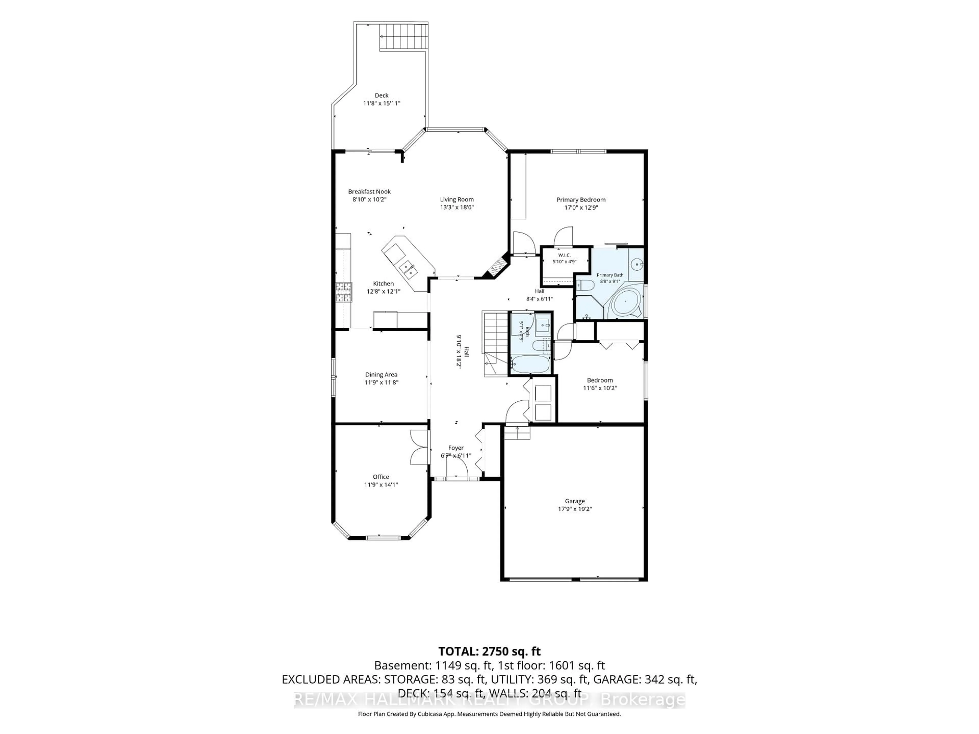 Floor plan for 85 Knowlton Dr, Barrhaven Ontario K2G 6V3
