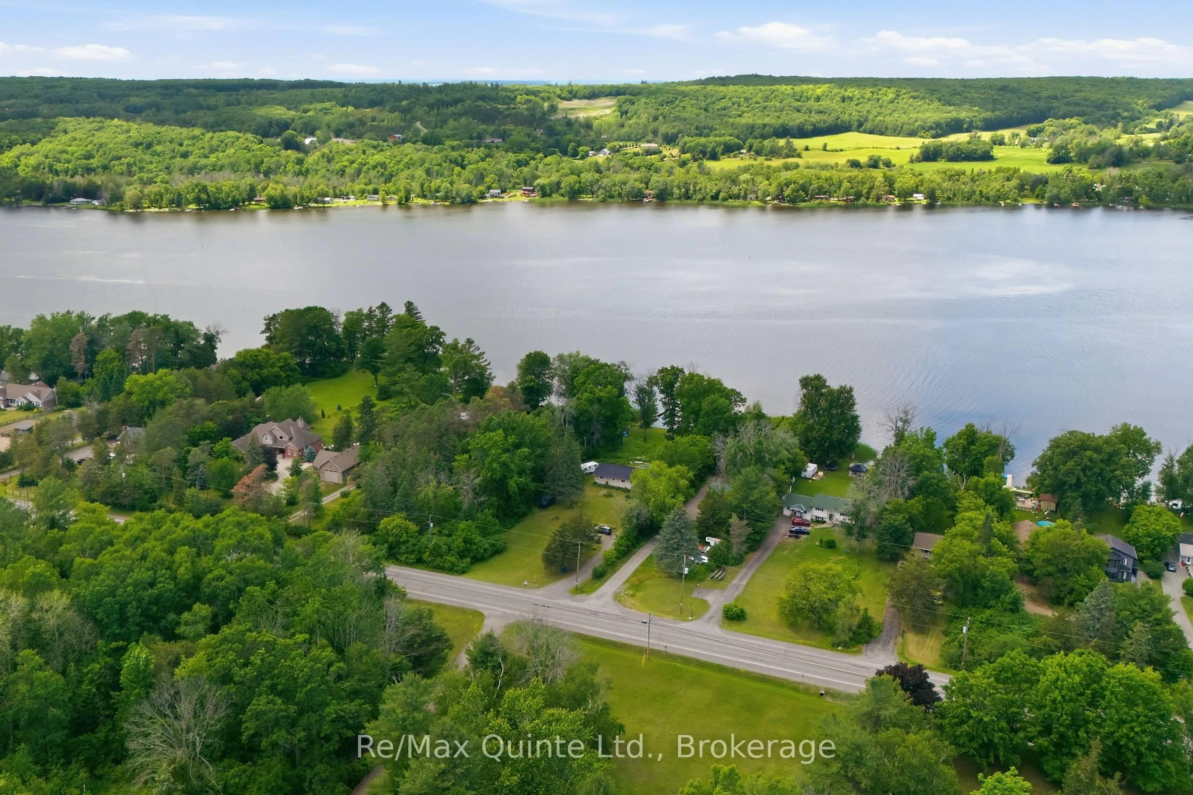 A pic from outside/outdoor area/front of a property/back of a property/a pic from drone, water/lake/river/ocean view for 787 Frankford-Stirling Rd, Hastings Ontario K0K 2C0