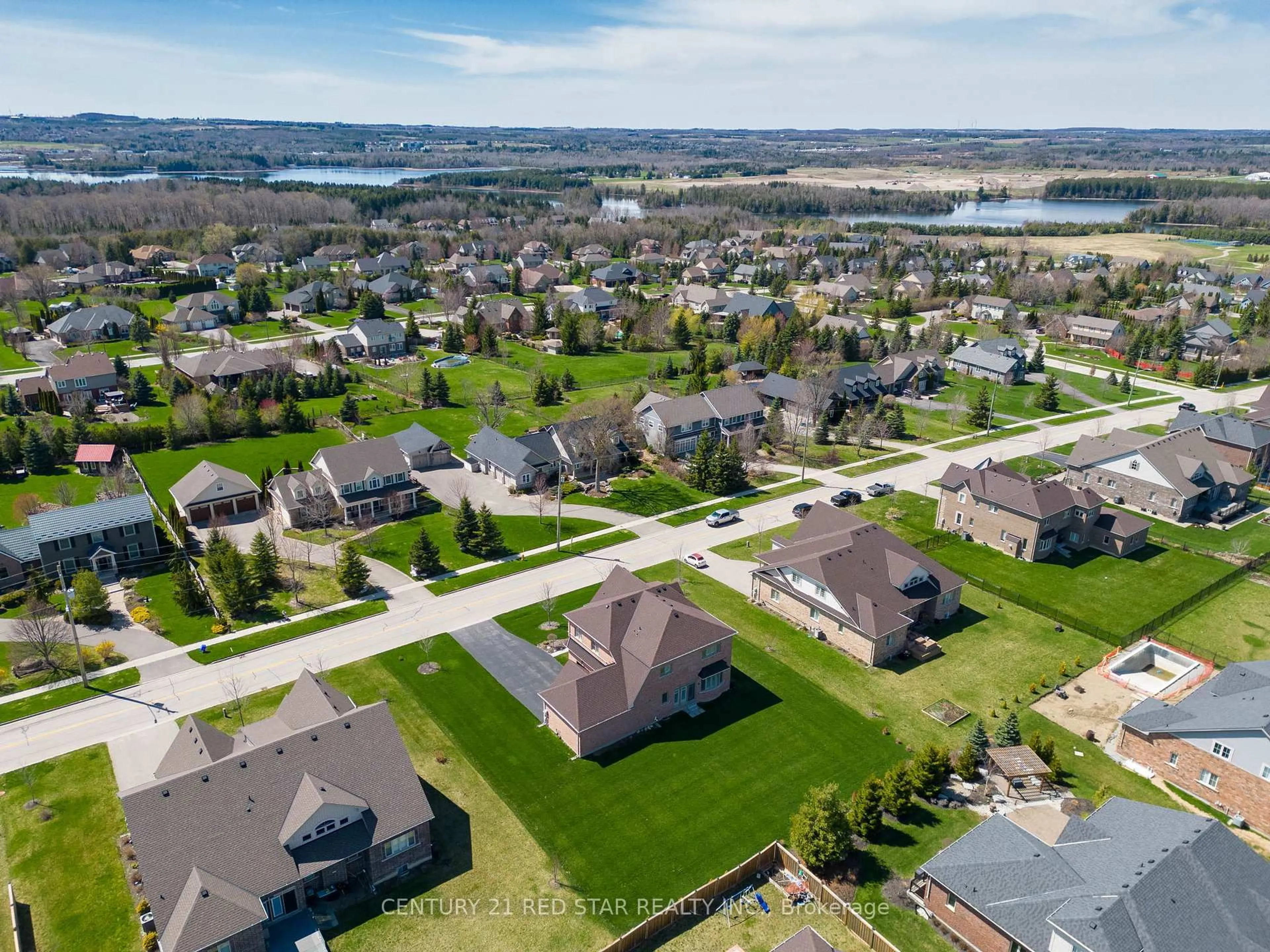 A pic from outside/outdoor area/front of a property/back of a property/a pic from drone, water/lake/river/ocean view for 713095 First Line EHS, Mono Line, Mono Ontario L9W 6W7