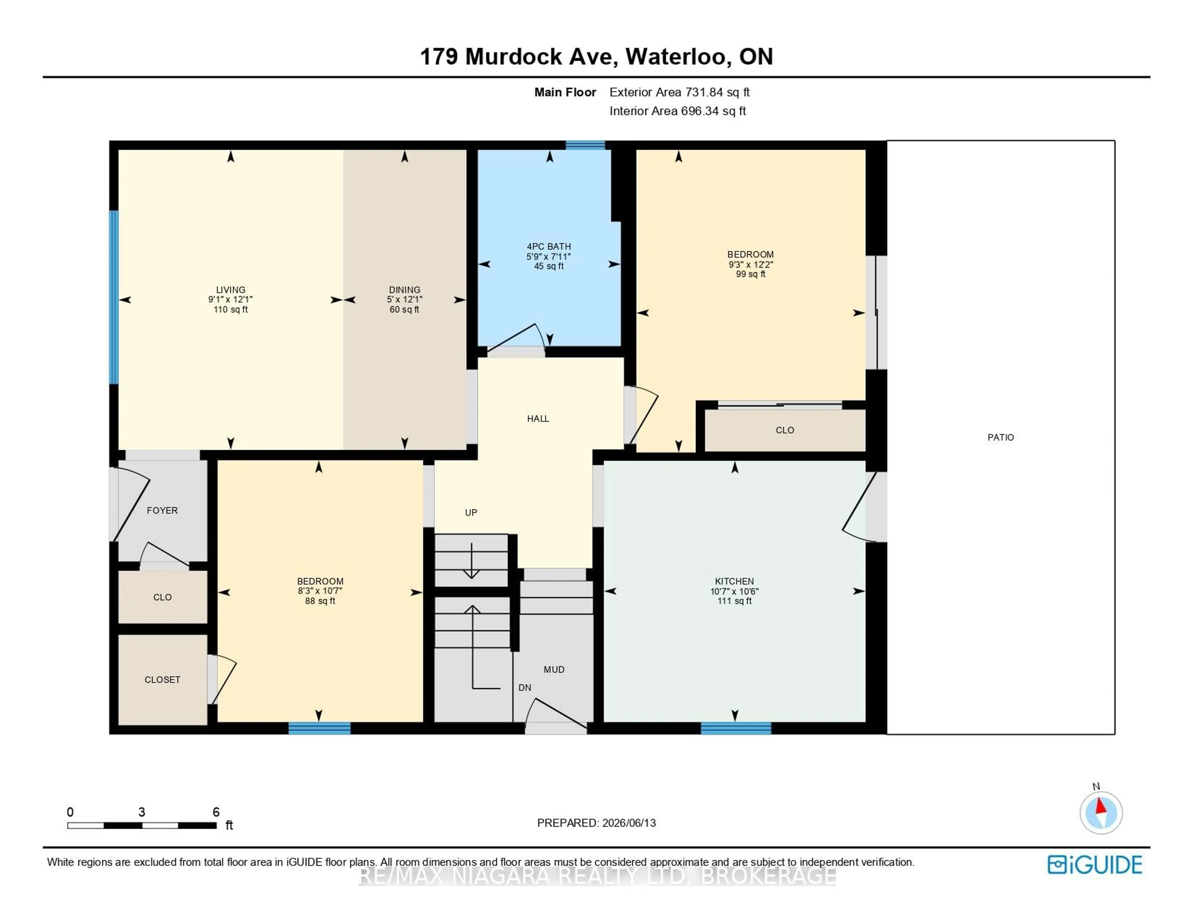 Floor plan for 179 Murdock Ave, Waterloo Ontario N2J 2M4