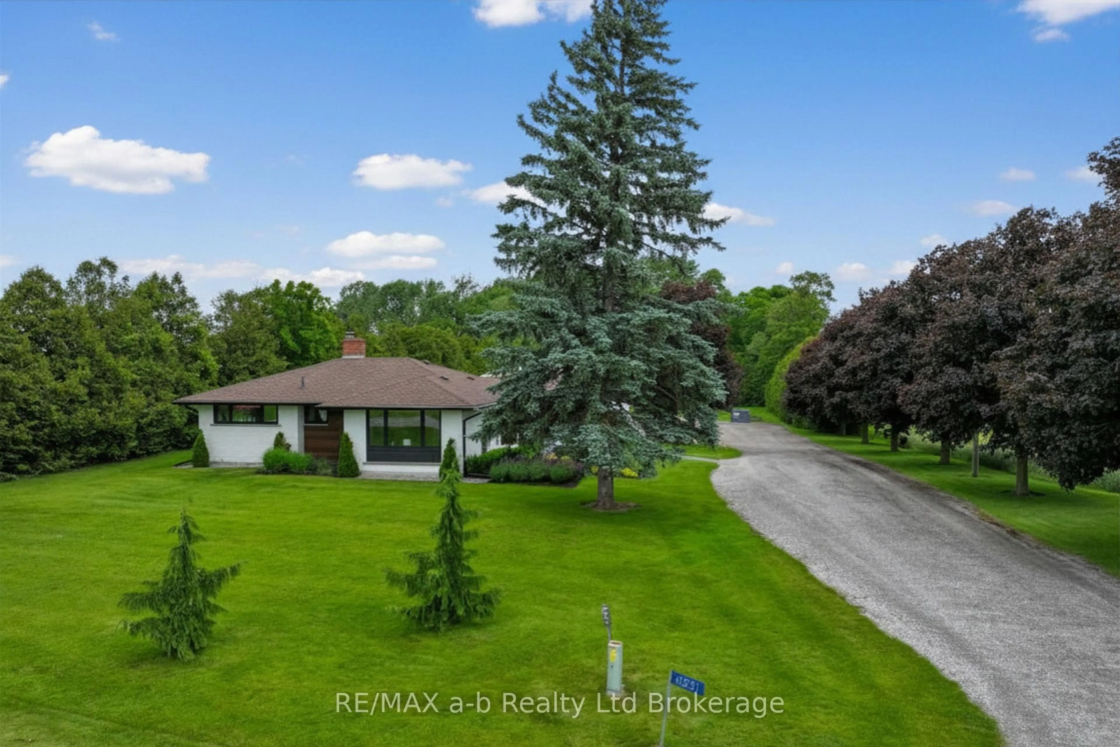 A pic from outside/outdoor area/front of a property/back of a property/a pic from drone, water/lake/river/ocean view for 306171 Caley Rd, Norwich Ontario N0J 1P0