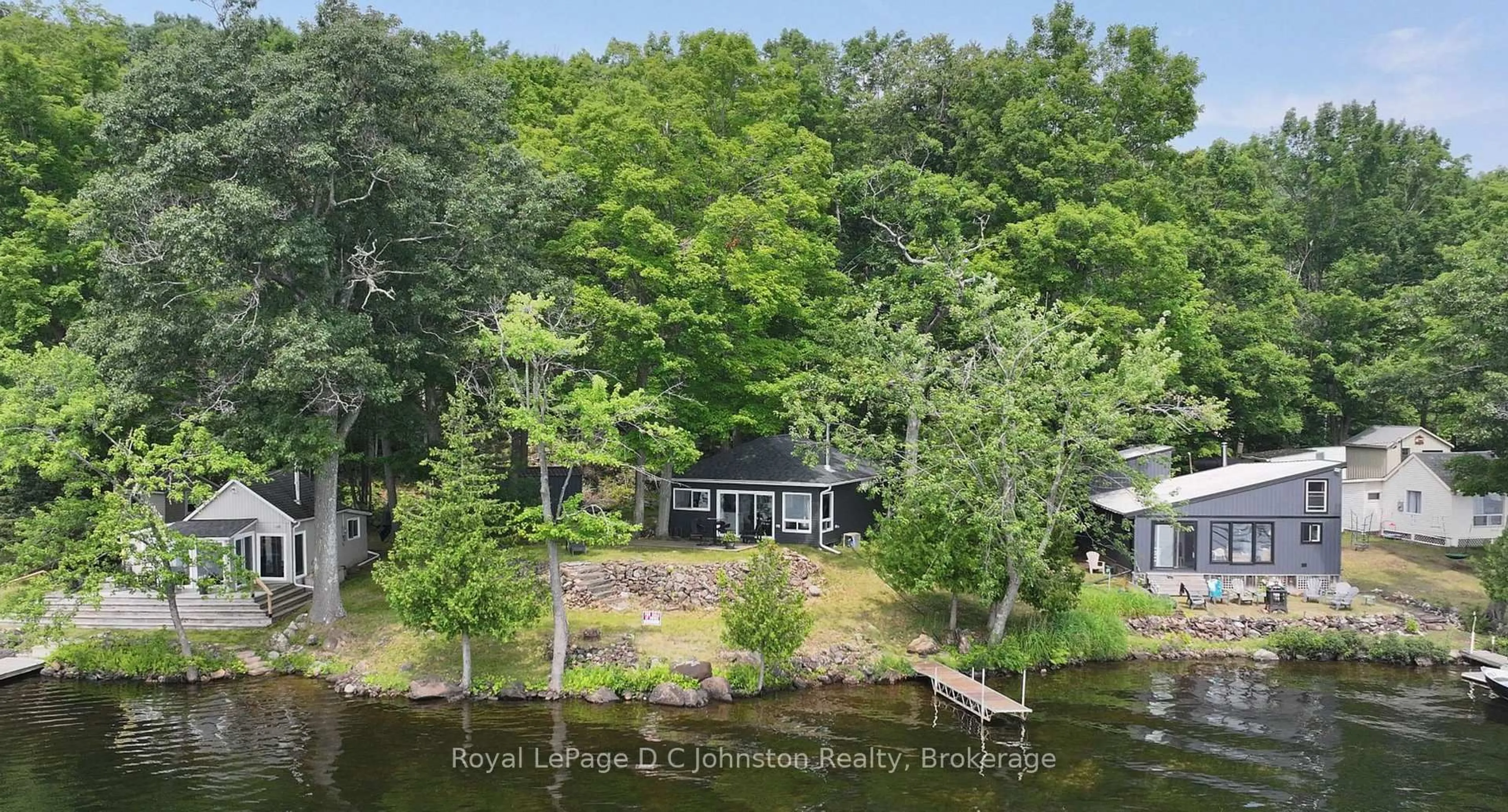 A pic from outside/outdoor area/front of a property/back of a property/a pic from drone, water/lake/river/ocean view for 247 Big Island Bel Lk, Havelock-Belmont-Methuen Ontario K0L 1Z0
