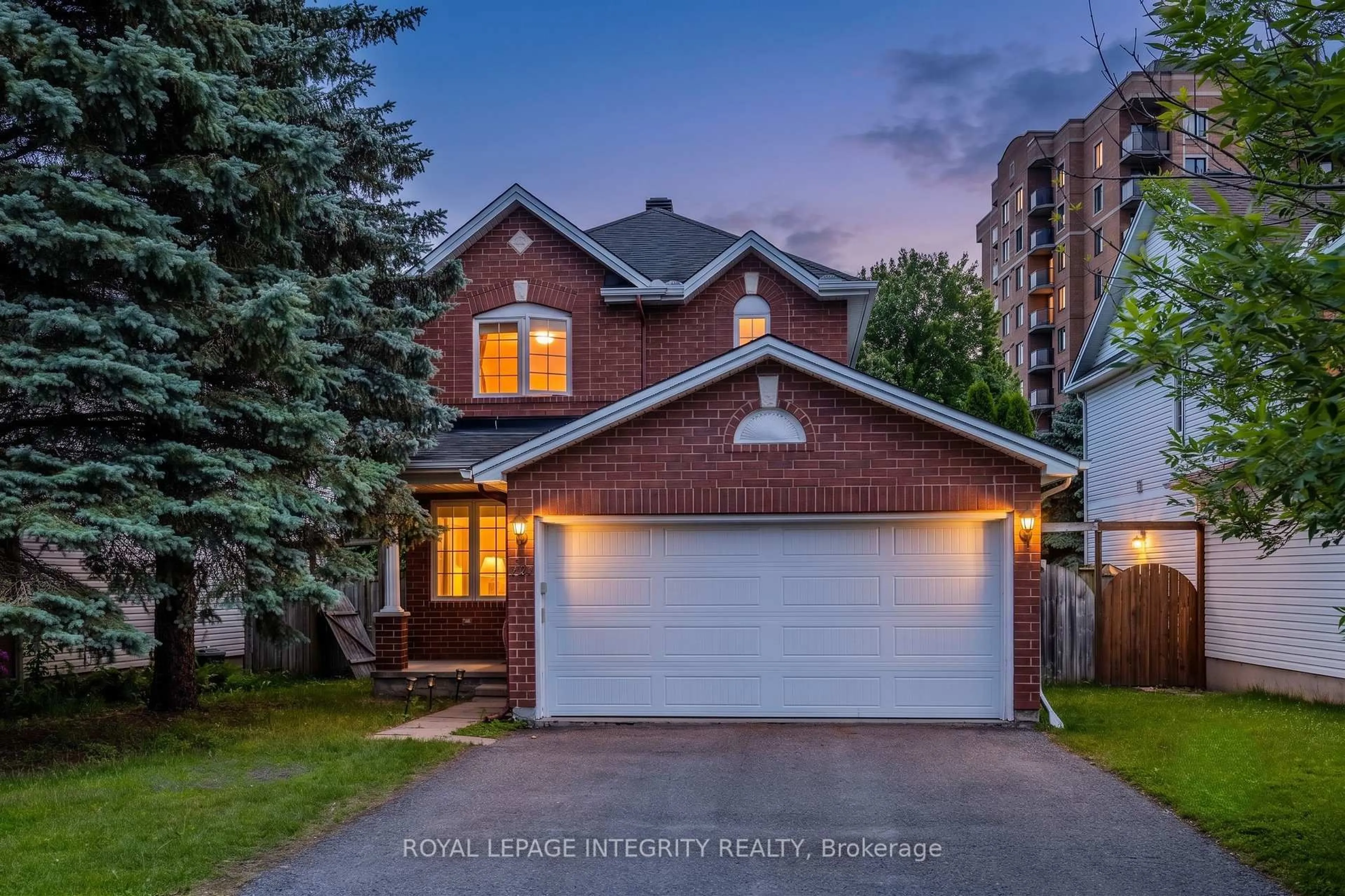Home with brick exterior material, street for 25 Crystal Park Cres, Ottawa Ontario K2C 3Z8