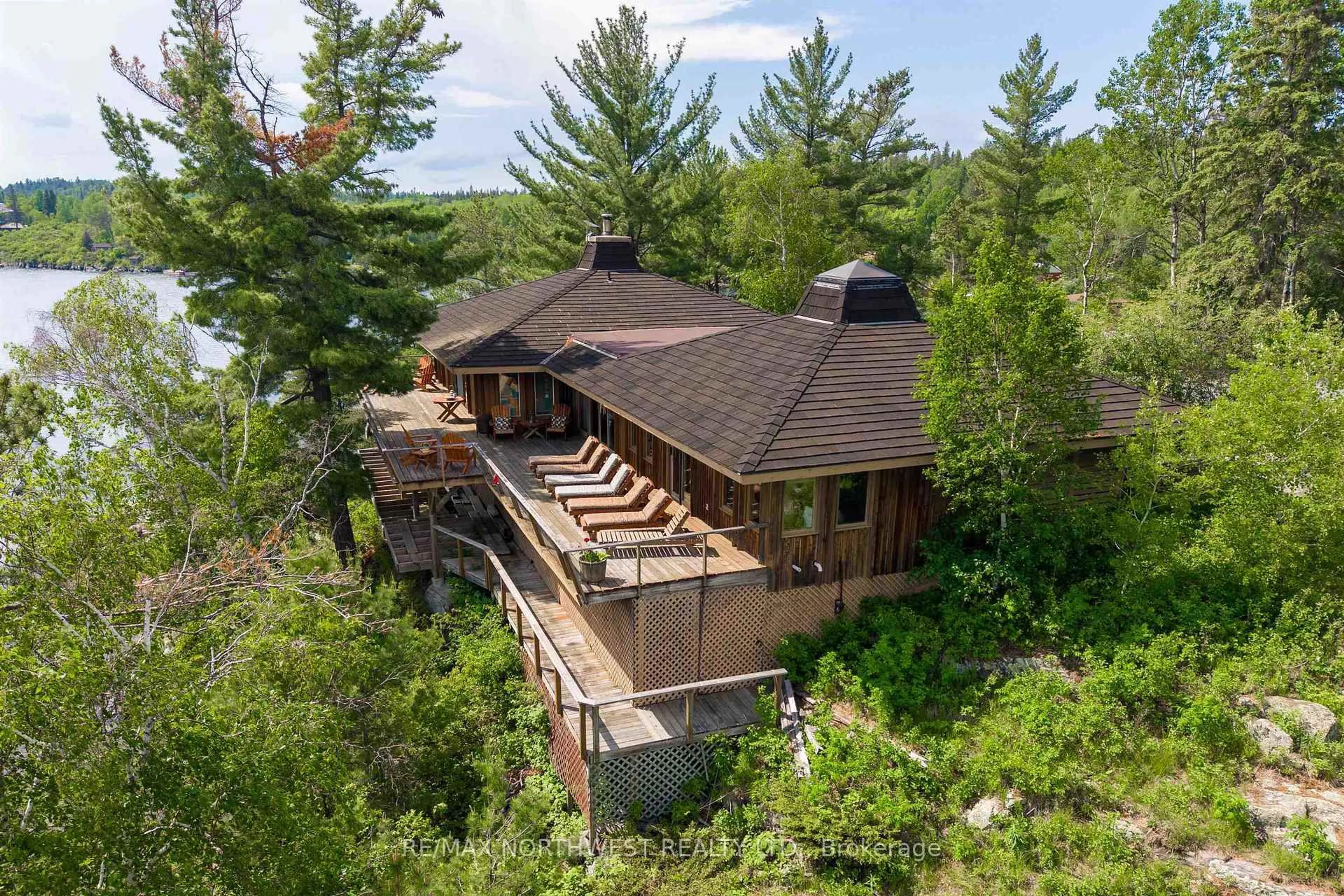A pic from outside/outdoor area/front of a property/back of a property/a pic from drone, unknown for FR 3 259A Inglis Lake Road, Kenora Remote Area Ontario P0X 1C0