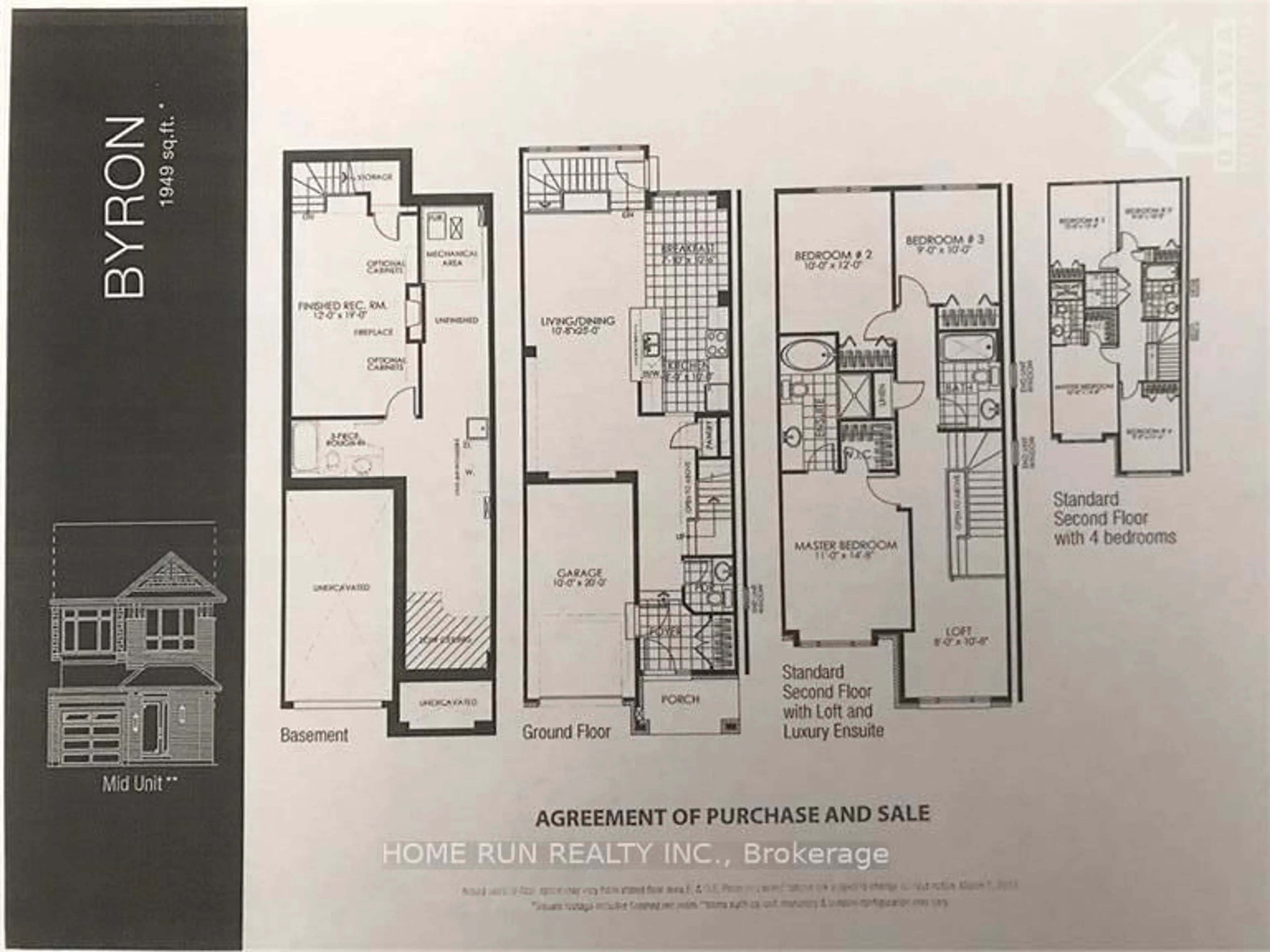 Floor plan for 637 Tennant Way, Ottawa Ontario K4M 0C7