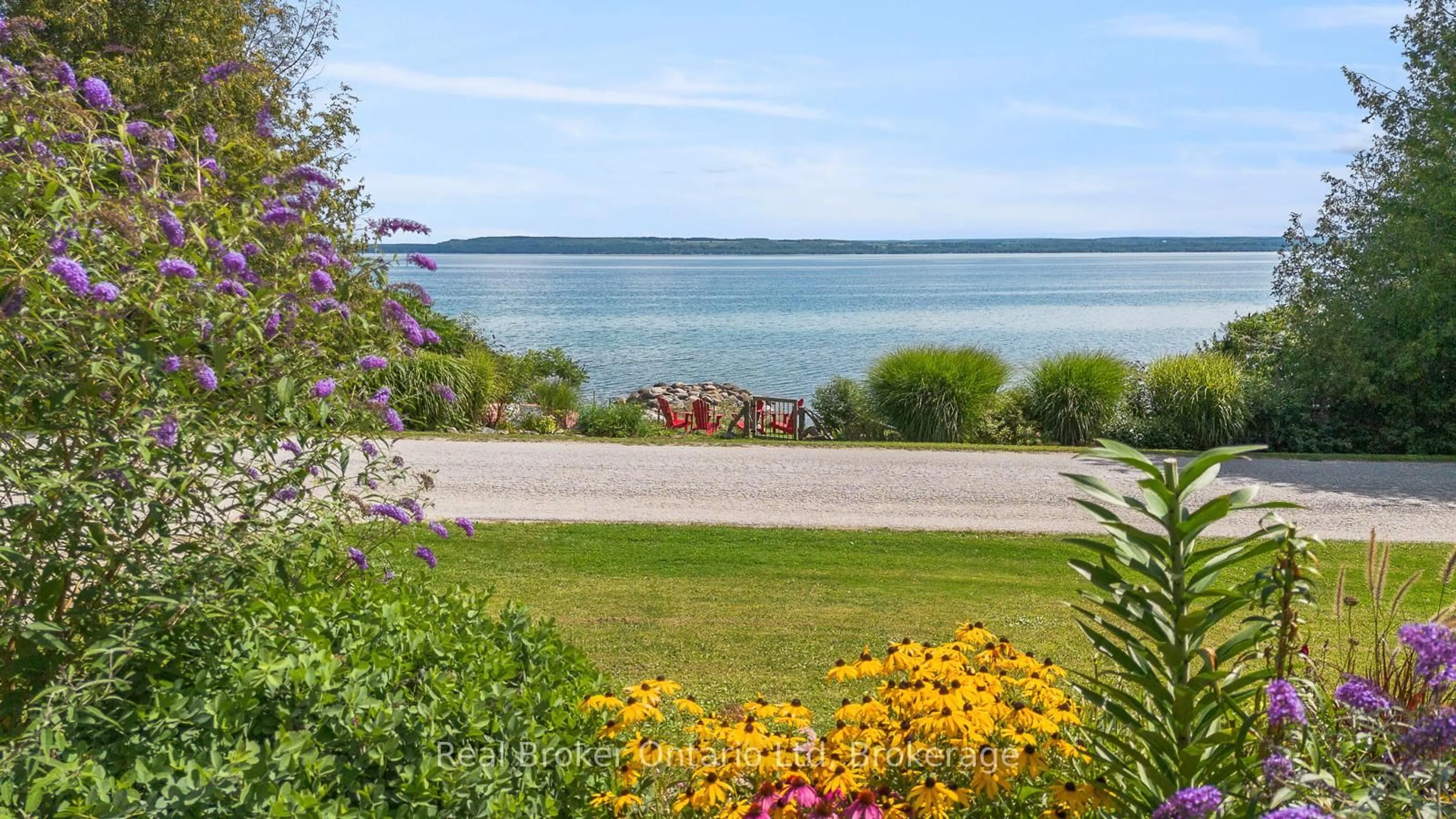 Patio, water/lake/river/ocean view for 339496 Presquile Rd, Georgian Bluffs Ontario N0H 2T0