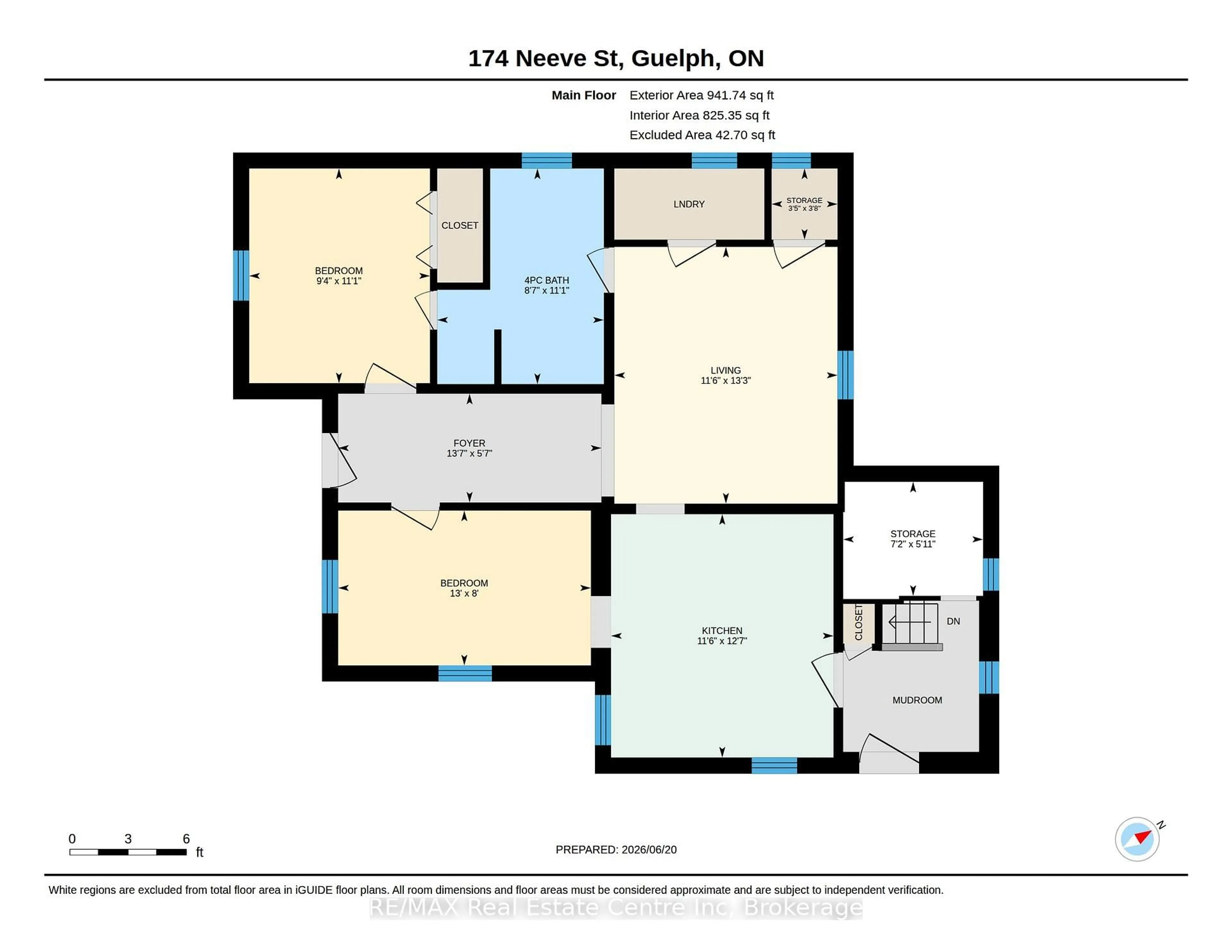 Floor plan for 174 Neeve St, Guelph Ontario N1E 5S4