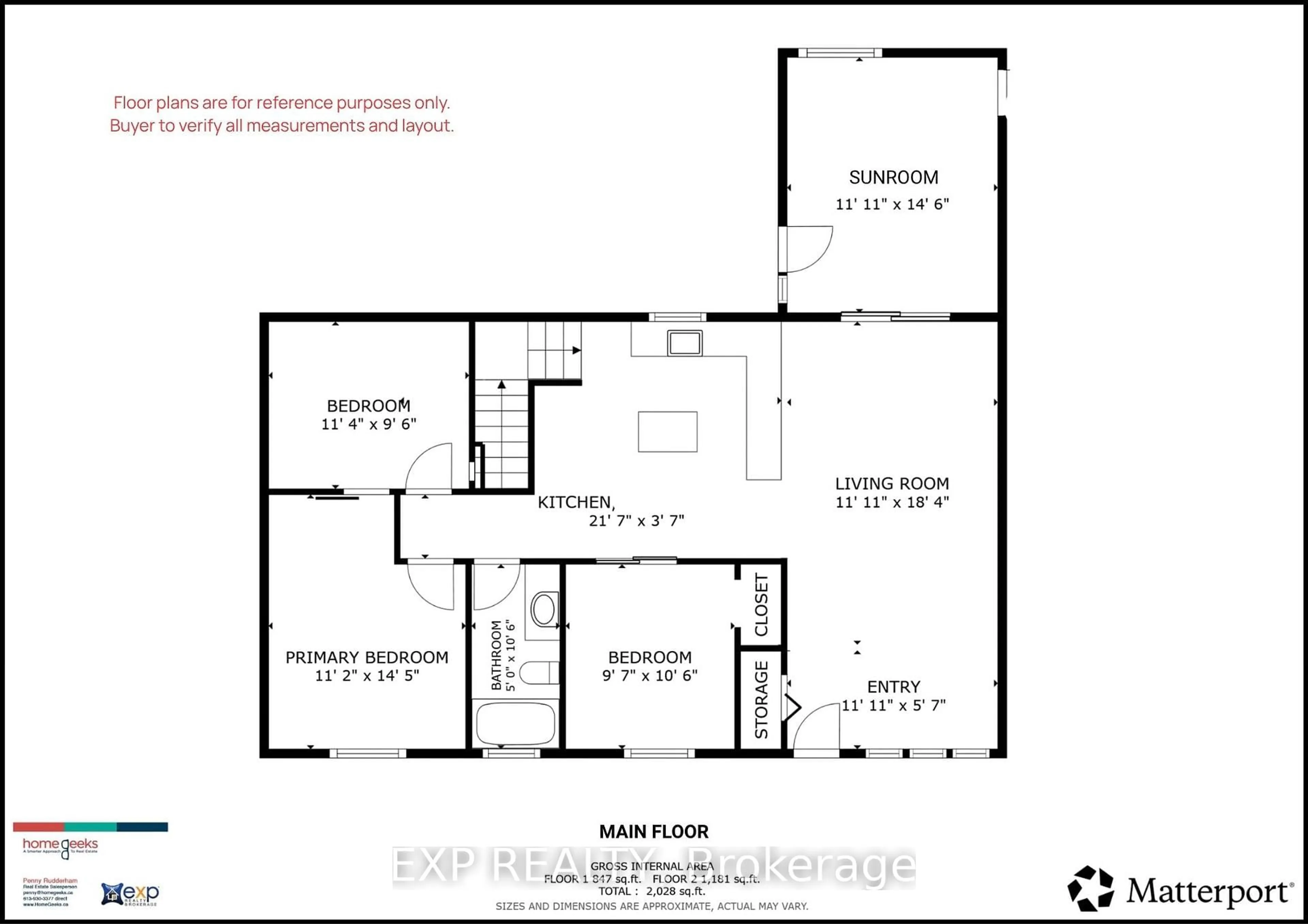 Floor plan for 832 Tollgate Rd, Cornwall Ontario K6H 5R6