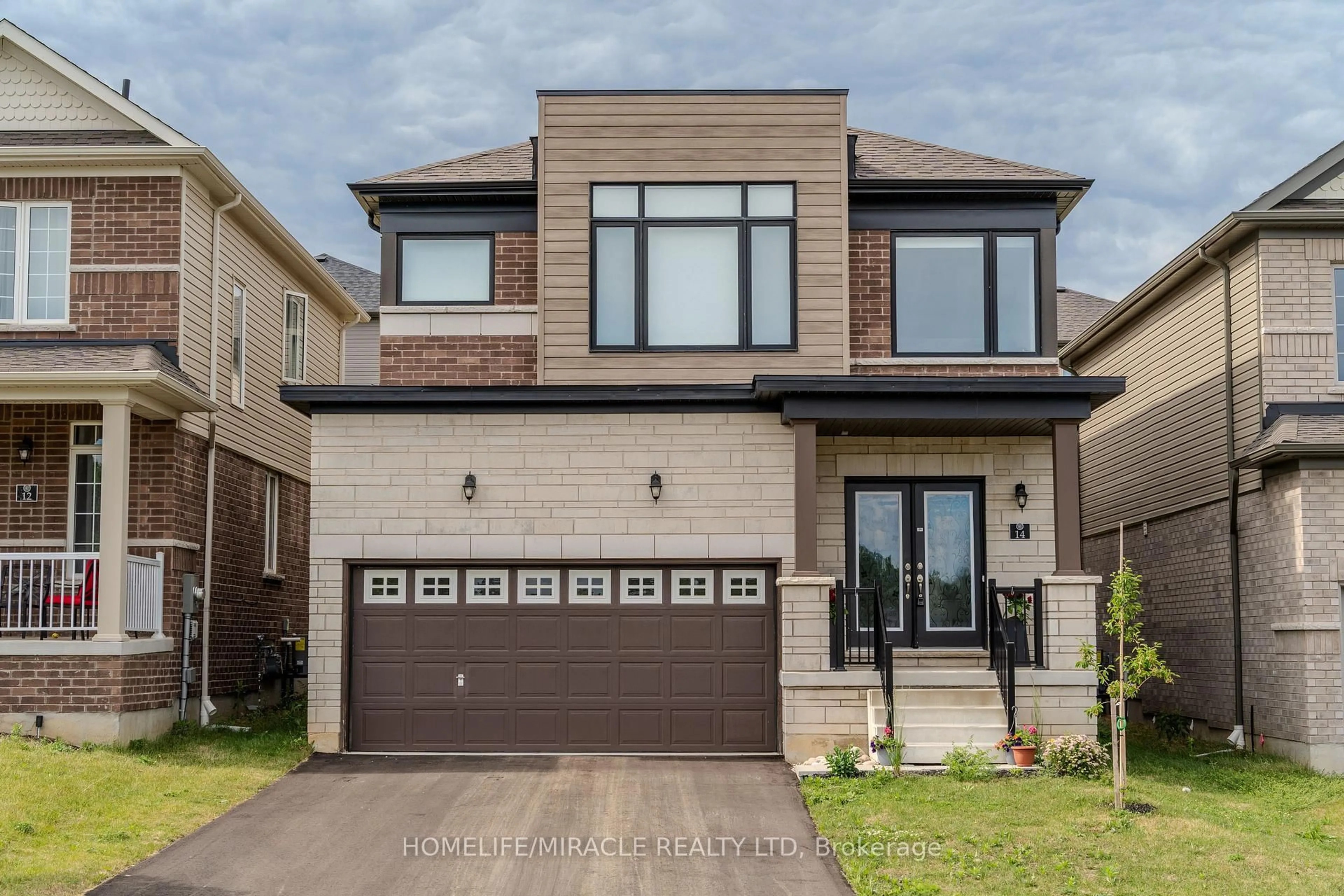 Home with brick exterior material, street for 14 Blaney St, Brant Ontario N3L 0M8