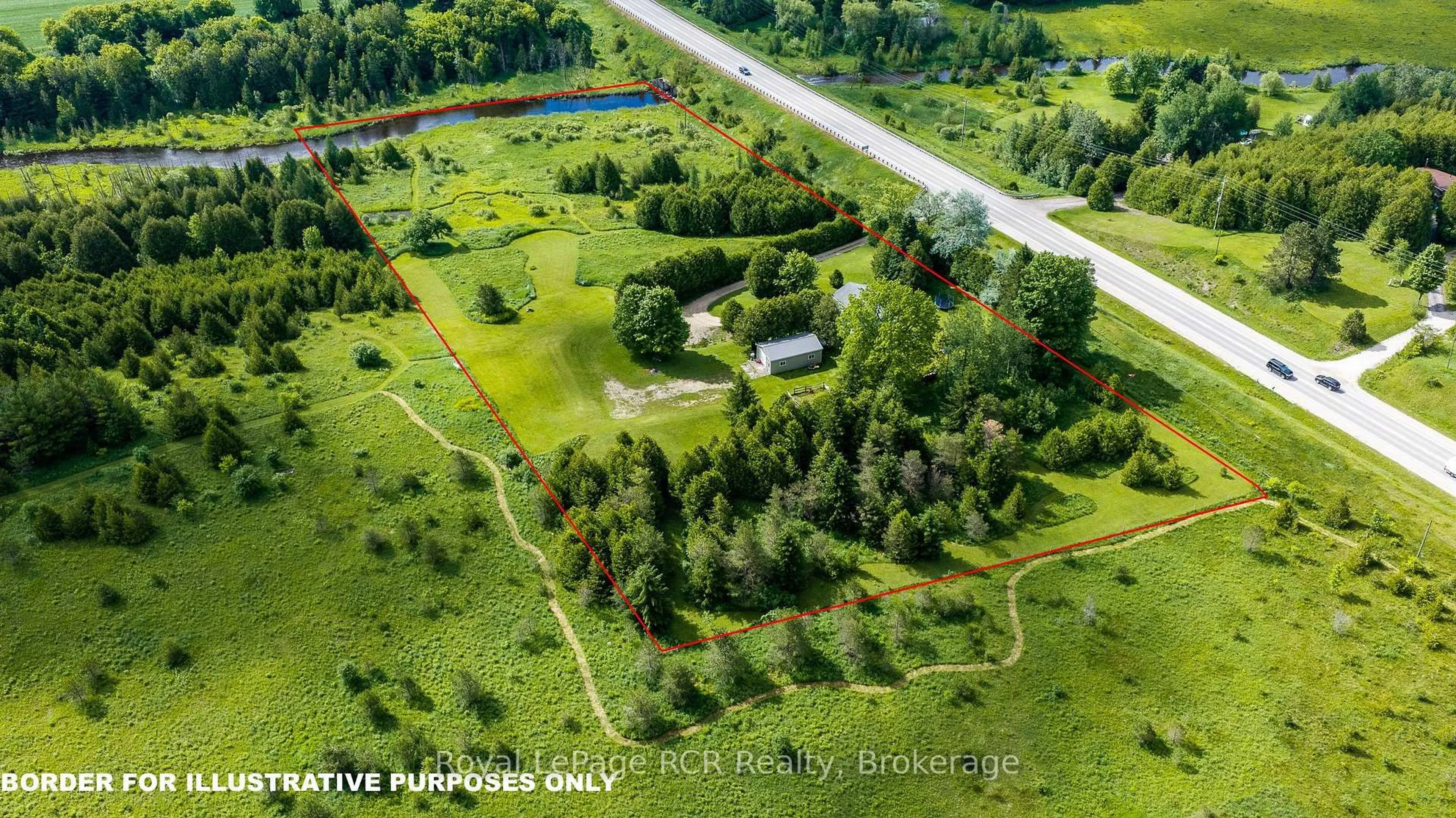 A pic from outside/outdoor area/front of a property/back of a property/a pic from drone, unknown for 775355 Highway 10, Grey Highlands Ontario N0C 1H0