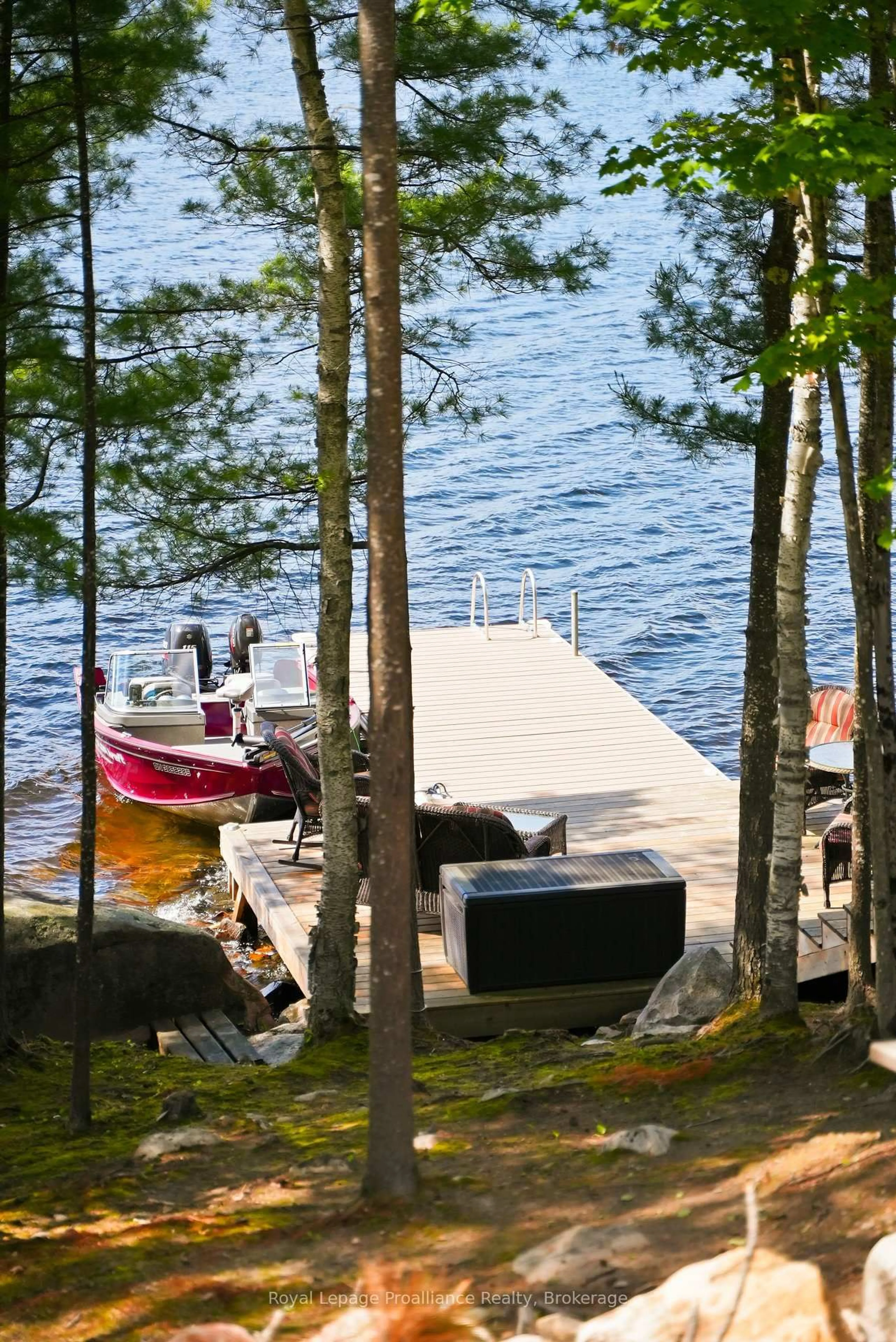 Patio, water/lake/river/ocean view for 764 Mazinaw Lake (Water Access Only), Cloyne Ontario K0H 1K0