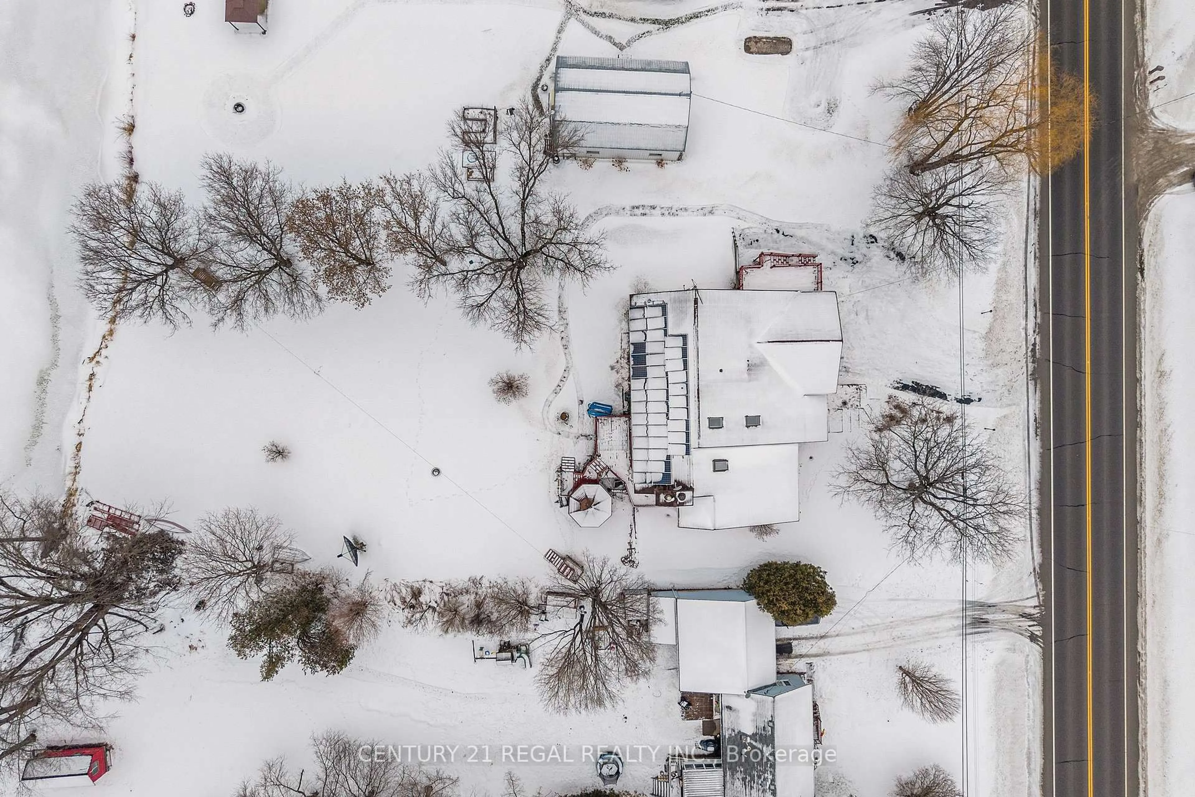 A pic from outside/outdoor area/front of a property/back of a property/a pic from drone, street for 421 Christie Lake Rd, Perth Ontario K7H 3C6