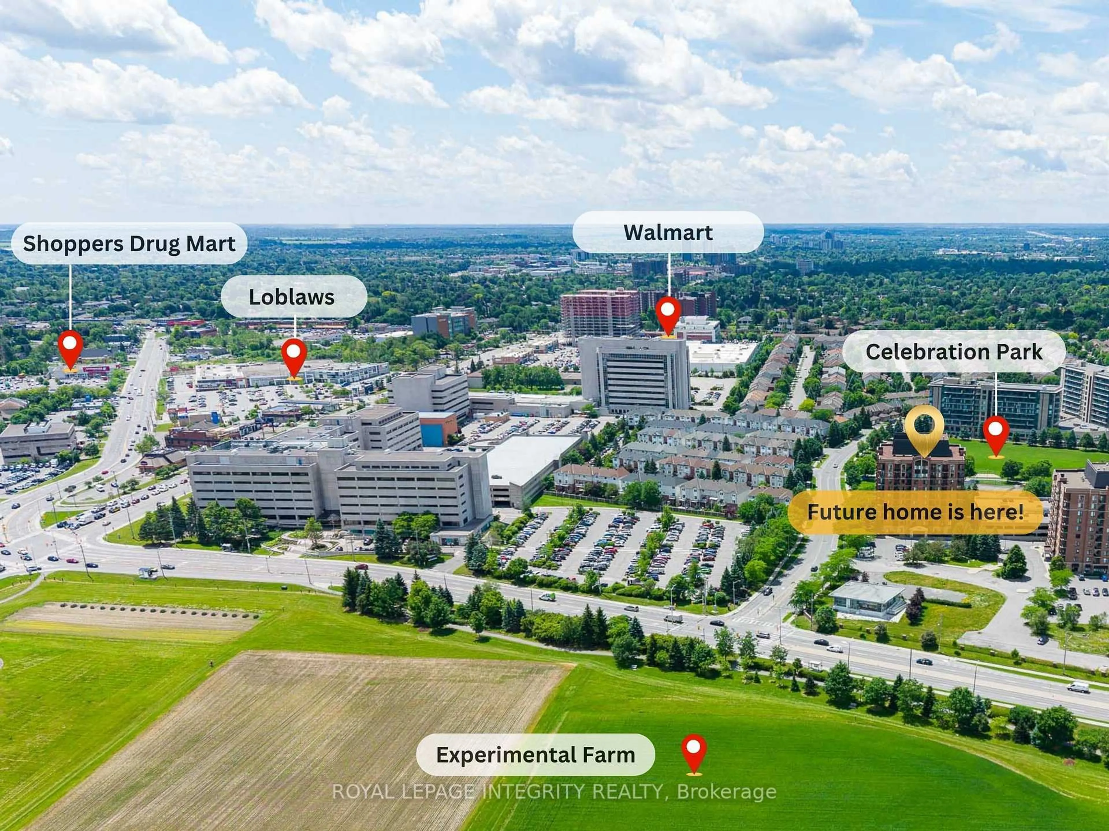 Picture of a map for 310 Central Park Dr #6Q, Ottawa Ontario K2C 4G4