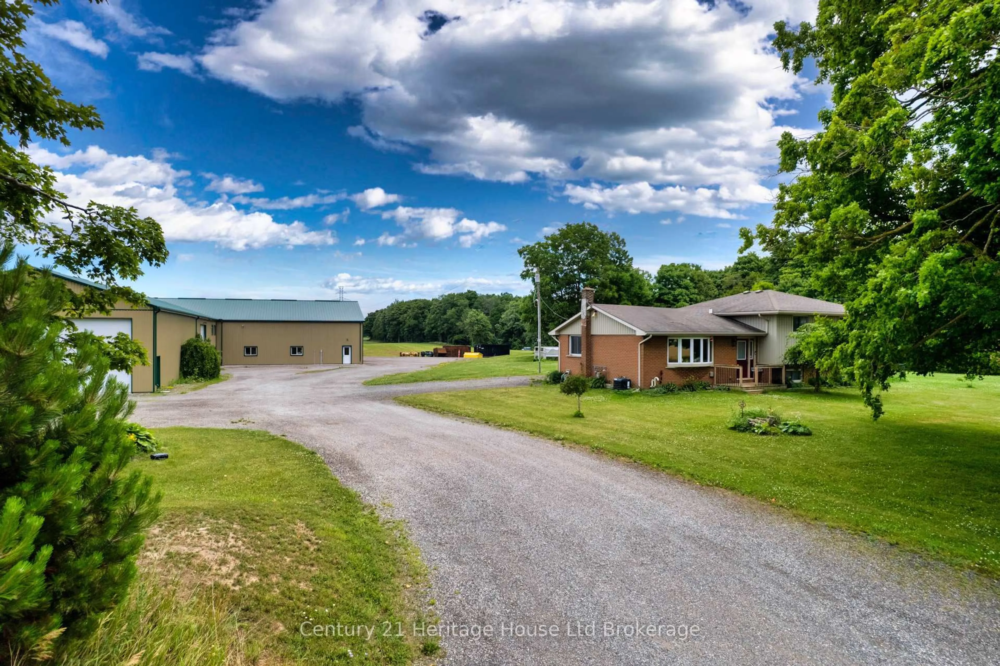 A pic from outside/outdoor area/front of a property/back of a property/a pic from drone, unknown for 3208 -3214 Pigram Line, South-West Oxford Ontario N0J 1W0