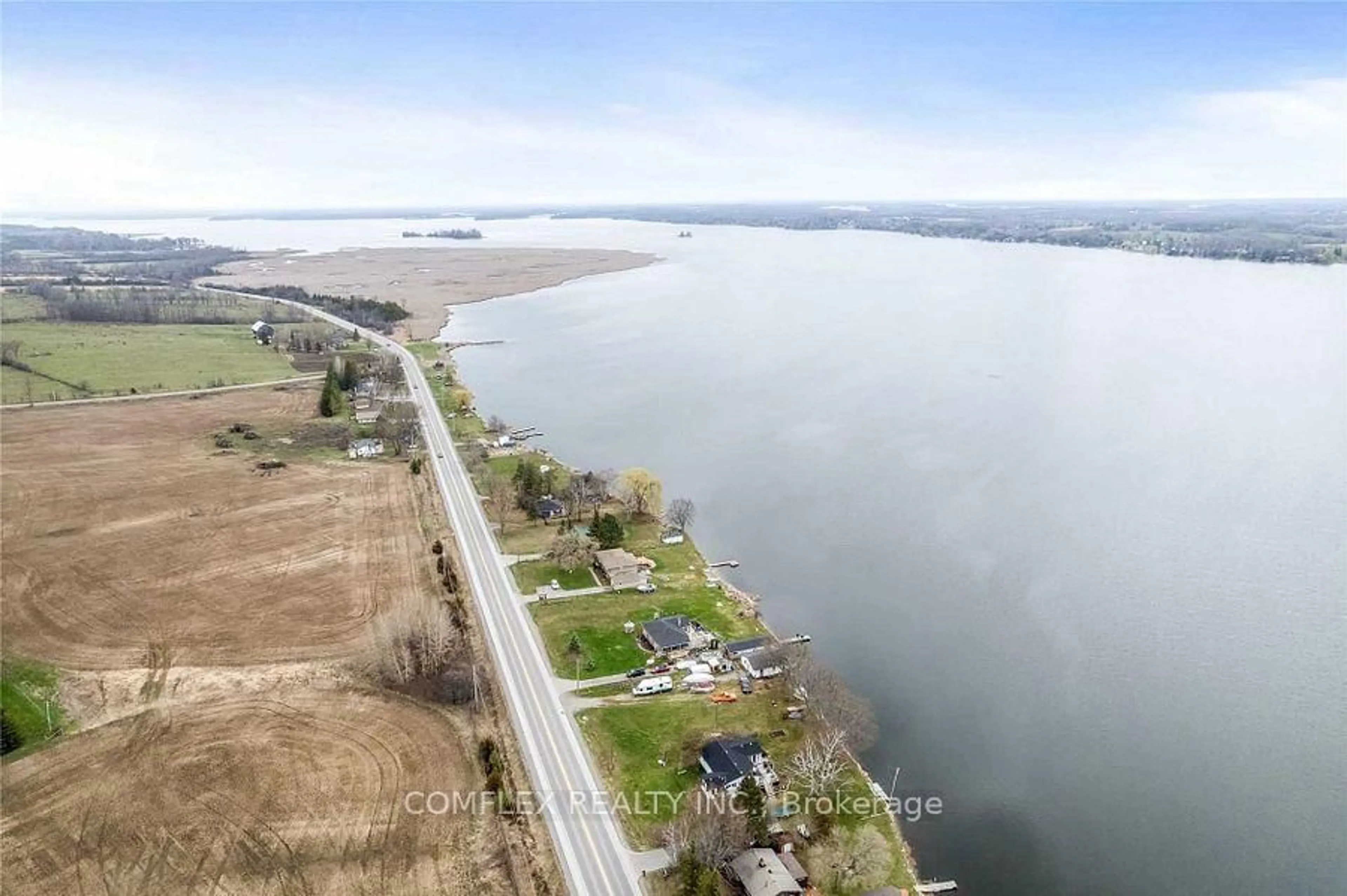 A pic from outside/outdoor area/front of a property/back of a property/a pic from drone, water/lake/river/ocean view for 1982 Pigeon Lake Rd, Kawartha Lakes Ontario K9V 4R5
