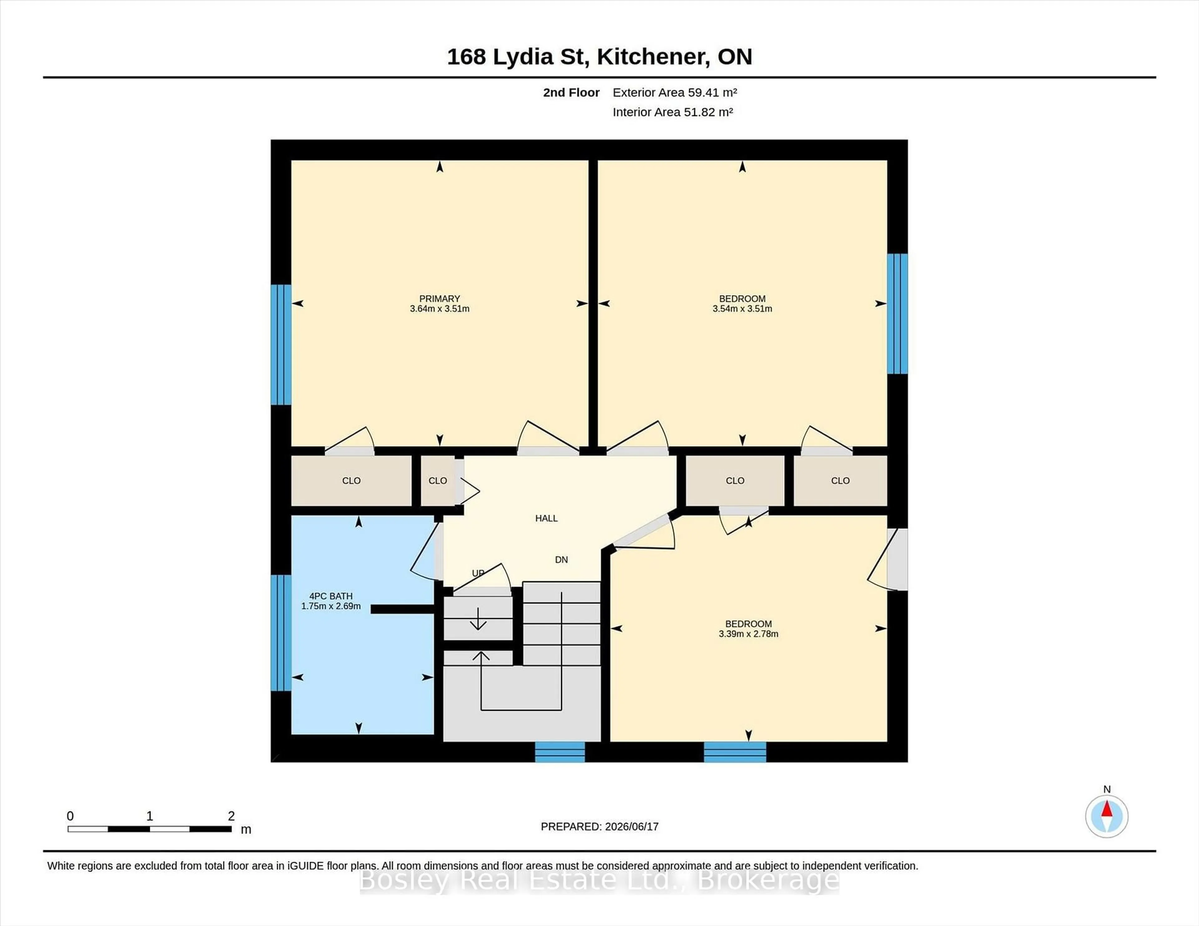 Floor plan for 168 Lydia St, Kitchener Ontario N2H 1W1