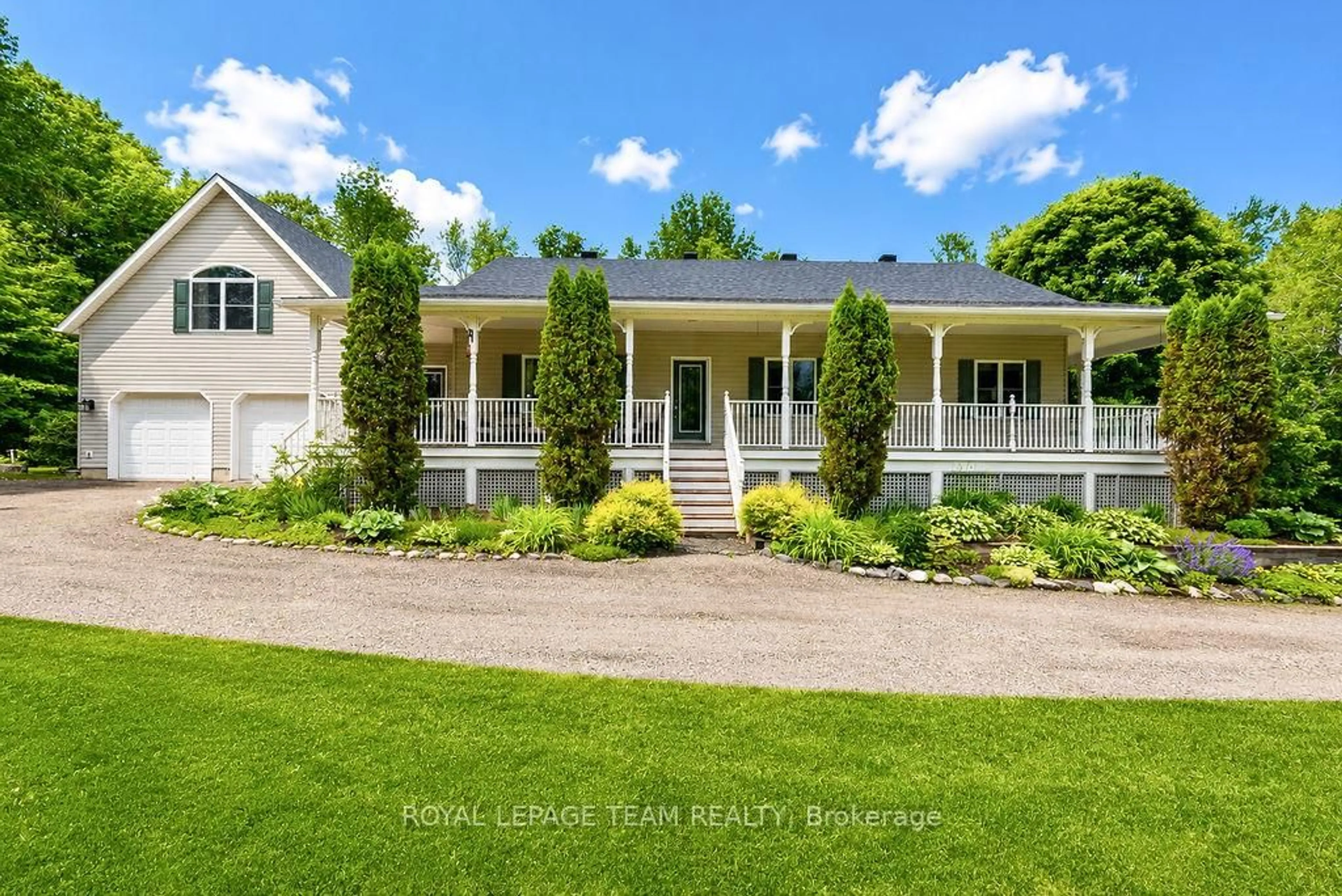 Home with vinyl exterior material, street for 698 BARRYVALE Rd, Calabogie Ontario K0J 1H0