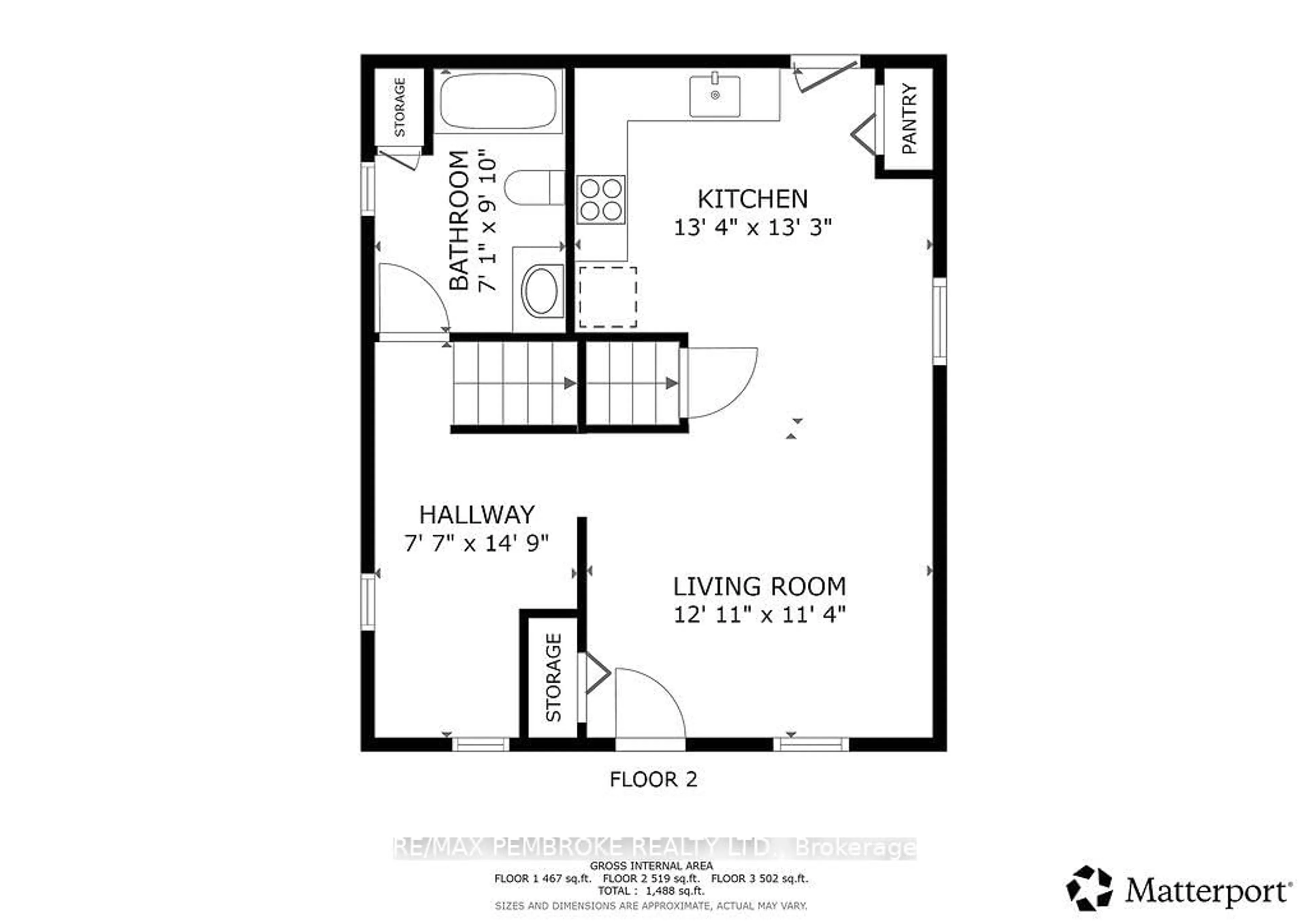 Floor plan for 1 Violet St, Petawawa Ontario K8H 2C2