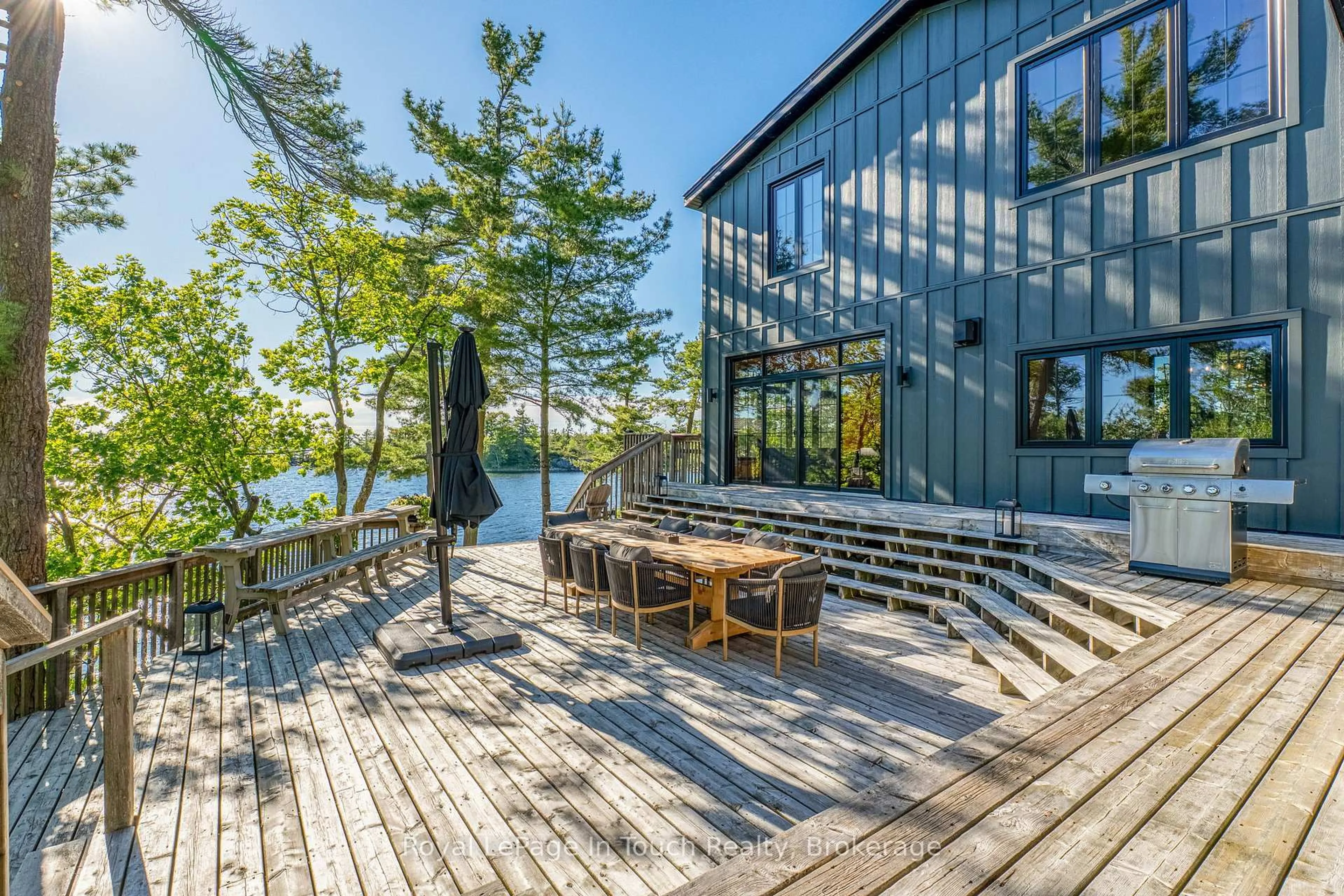 Patio, water/lake/river/ocean view for 1 Gb466 - Tower Island, The Archipelago Ontario P2A 0B7