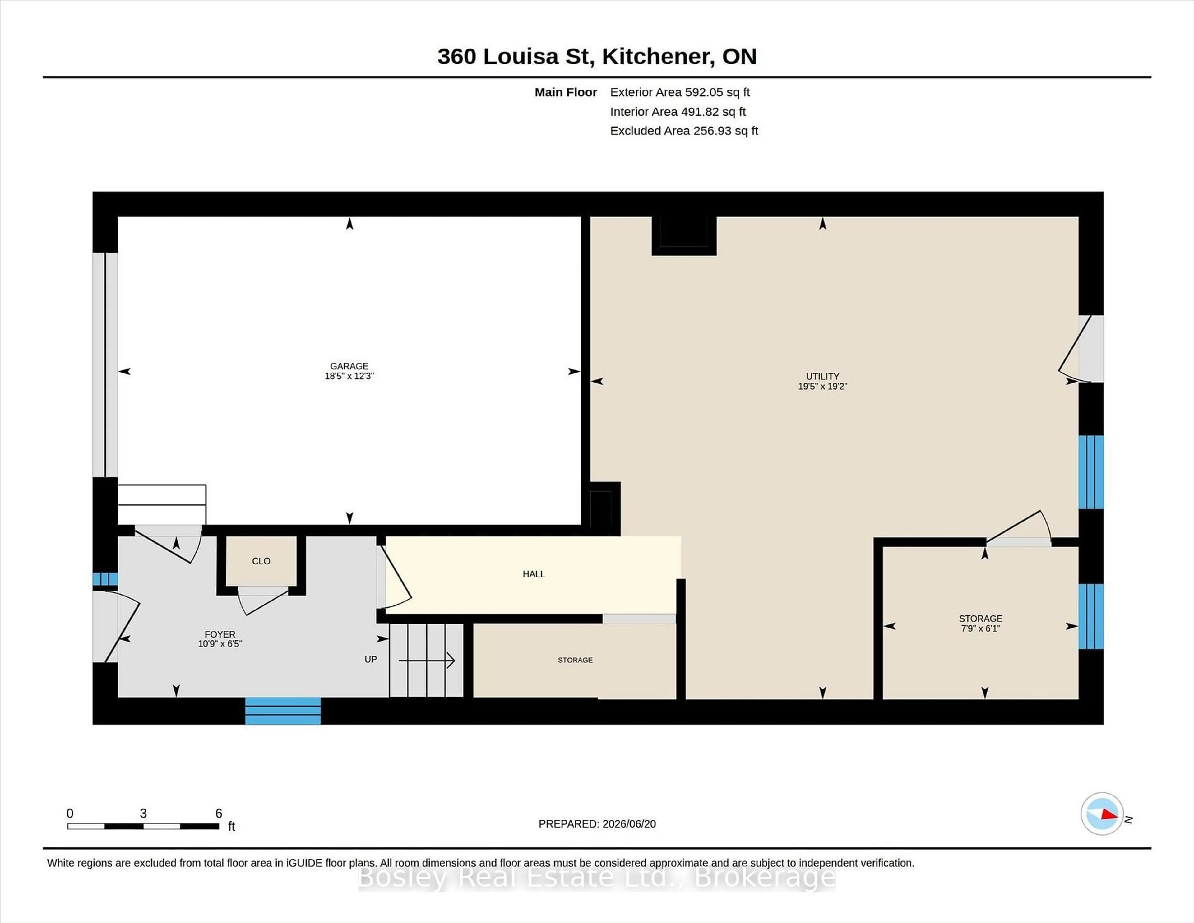 Floor plan for 360 Louisa St, Kitchener Ontario N2H 0B2