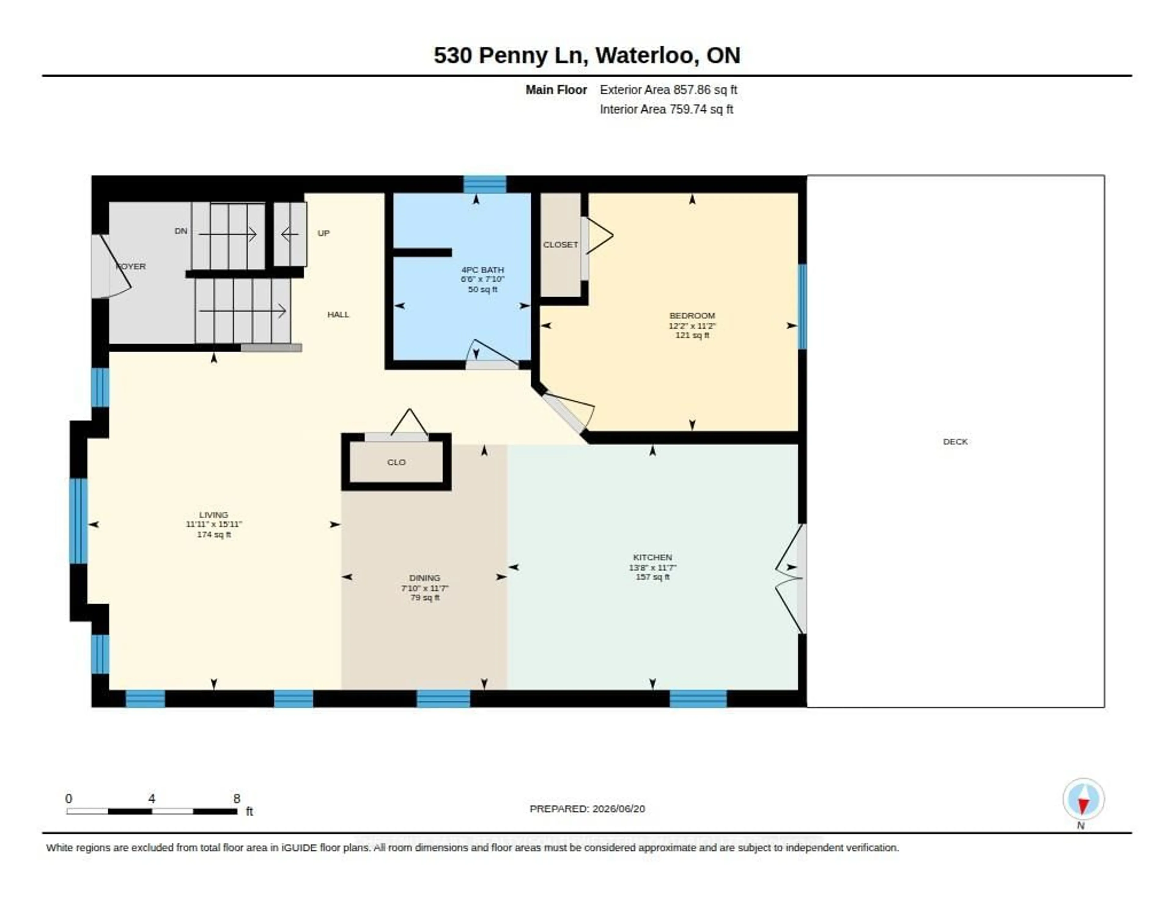 Floor plan for 530 Penny Lane, Waterloo Ontario N2T 2L2