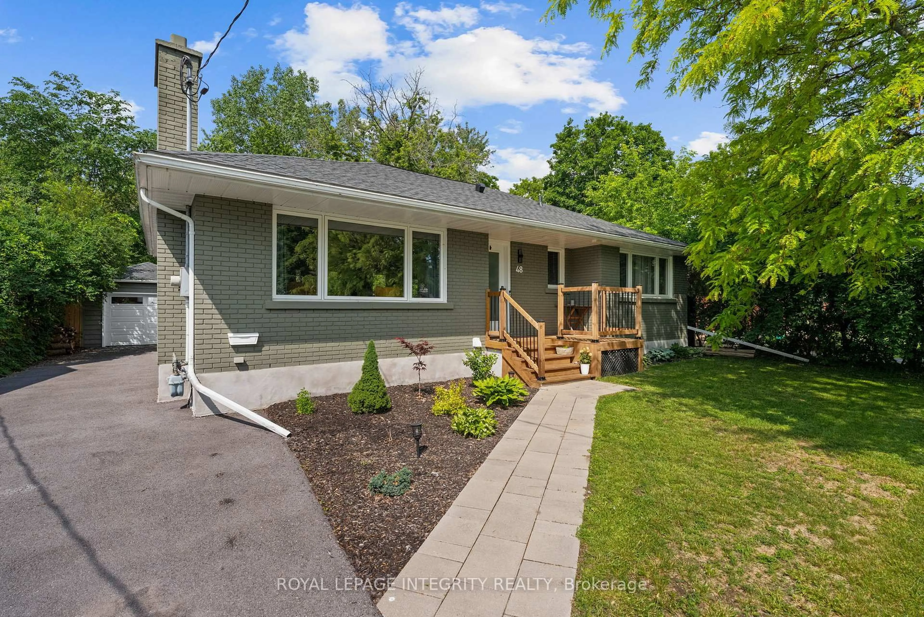 Home with vinyl exterior material, street for 48 Dunham St, Ottawa Ontario K1J 7L8