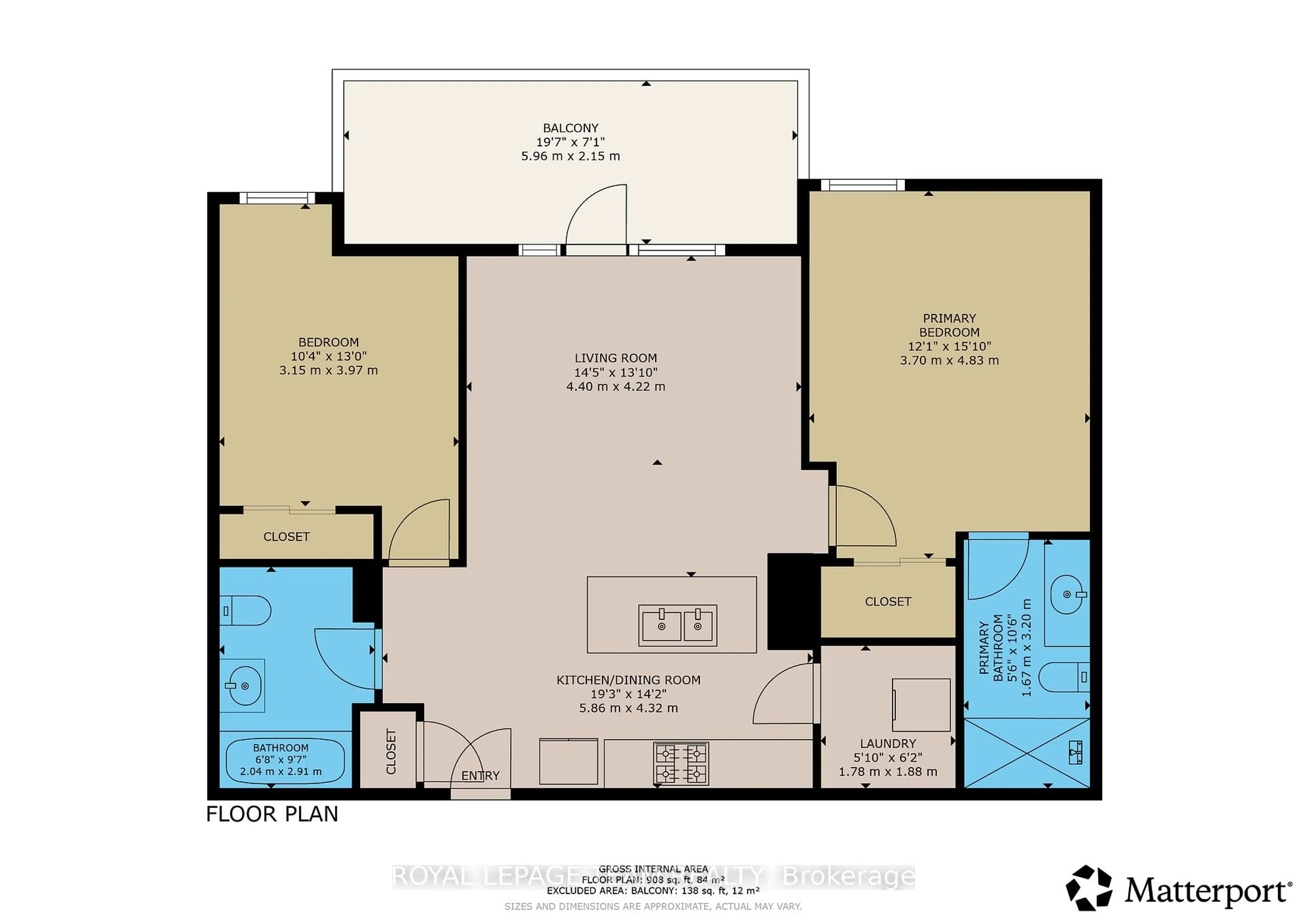 Floor plan for 327 Breezehill Ave #708, Ottawa Ontario K1Y 1R6