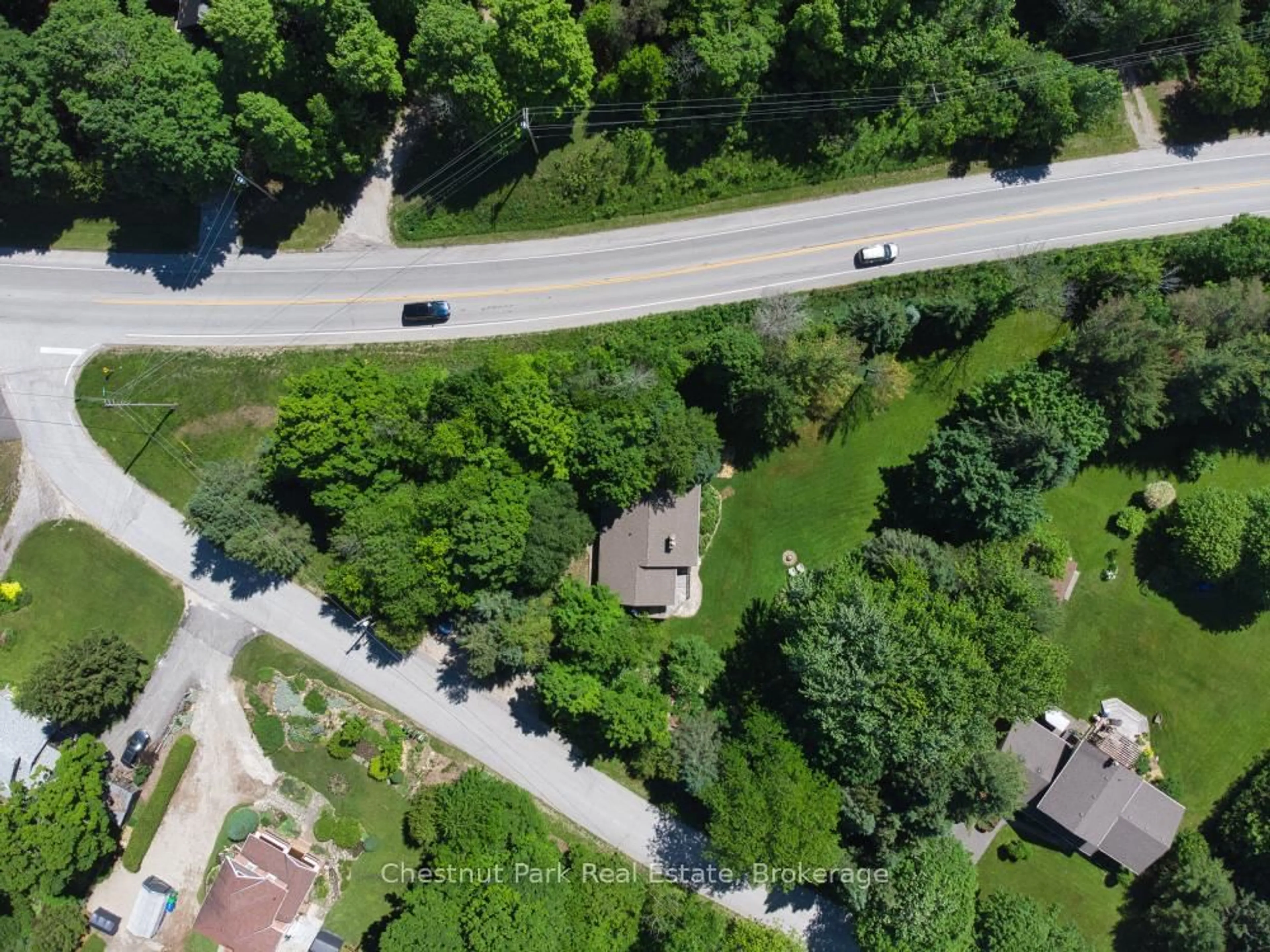 A pic from outside/outdoor area/front of a property/back of a property/a pic from drone, street for 109 Maple Ridge Rd, Georgian Bluffs Ontario N4K 5N4