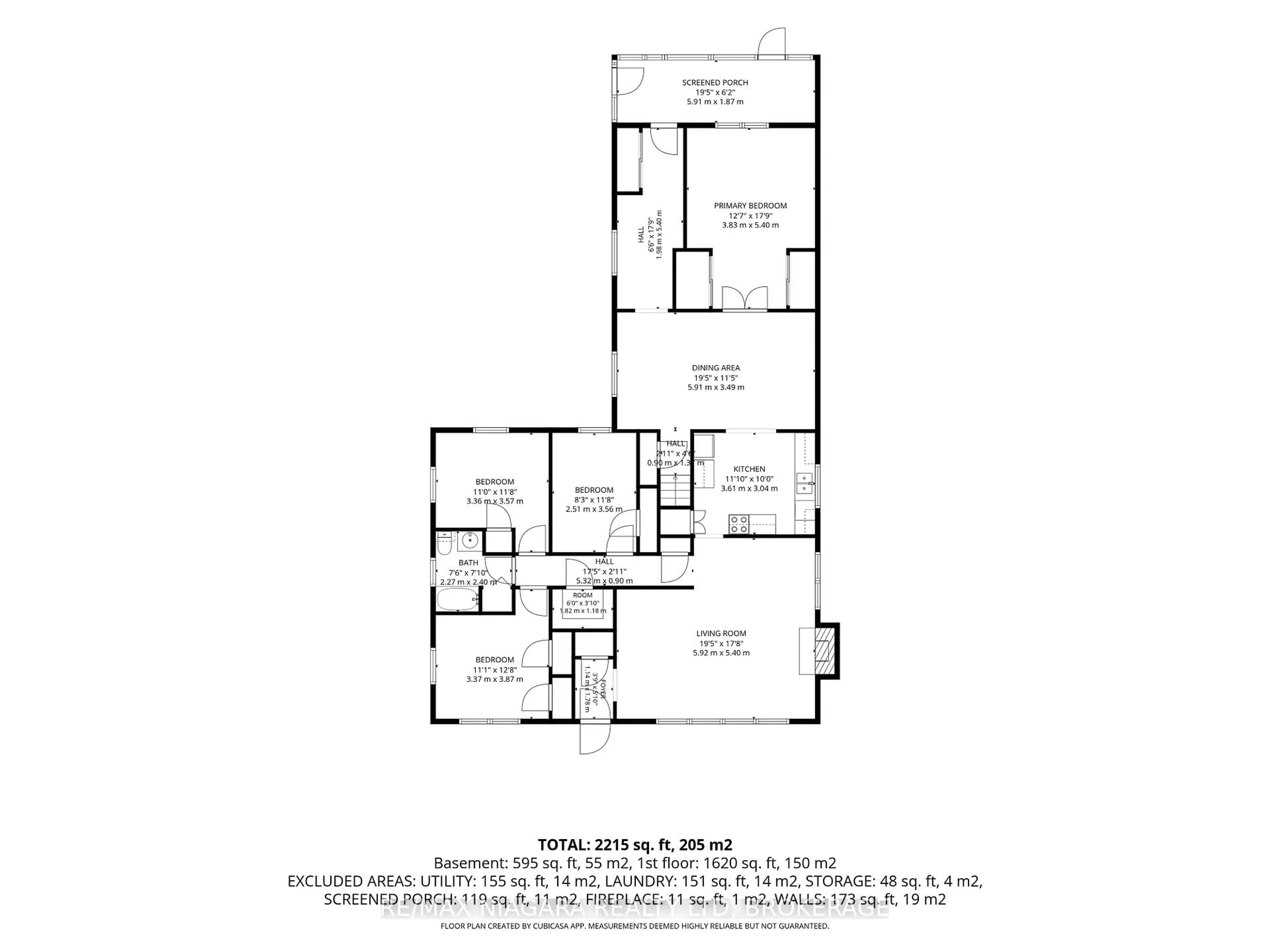 Floor plan for 323 St Paul St, St. Catharines Ontario L2S 2E8