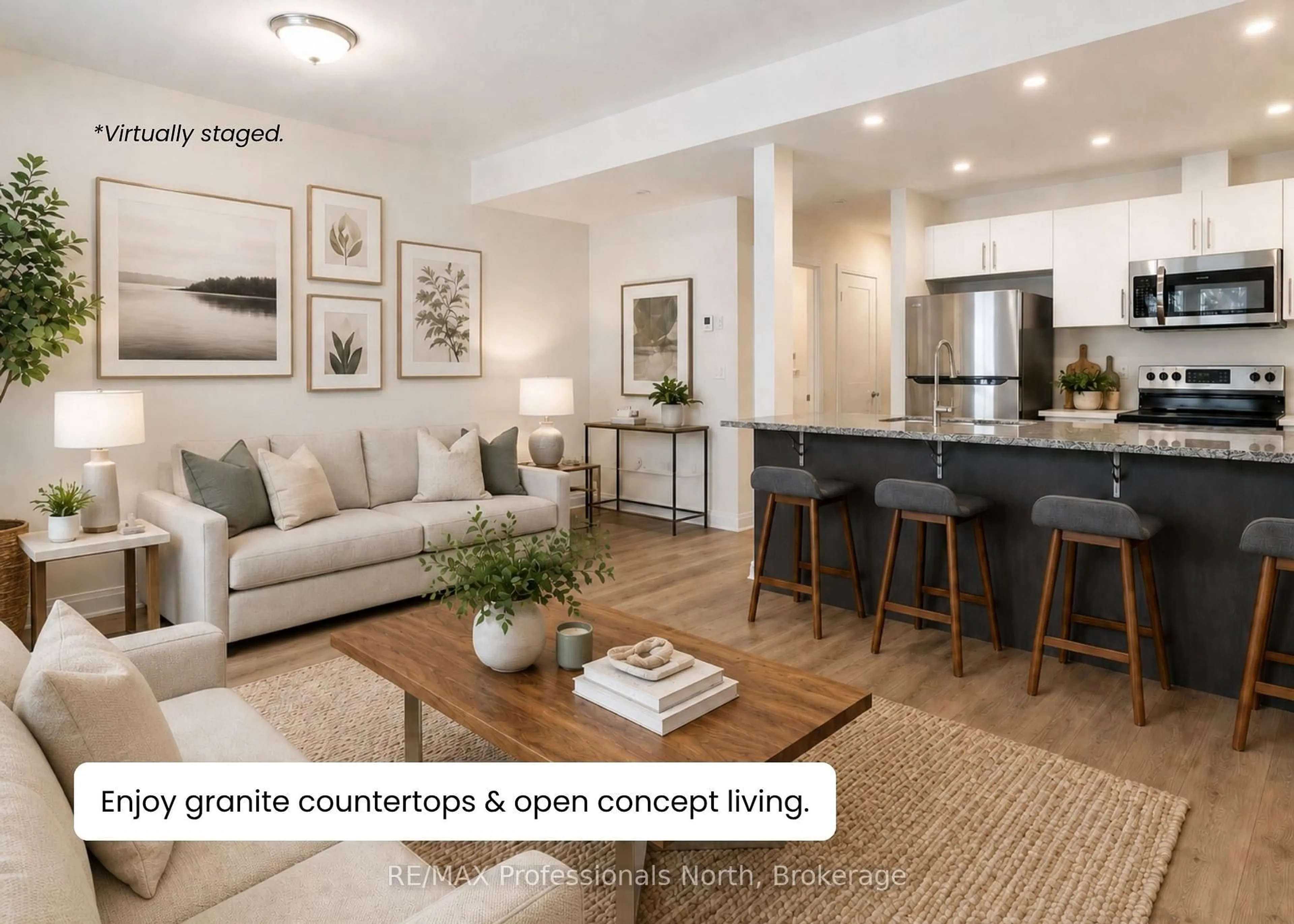Open concept kitchen, unknown for 393 Manitoba St #5, Bracebridge Ontario P1L 0G1
