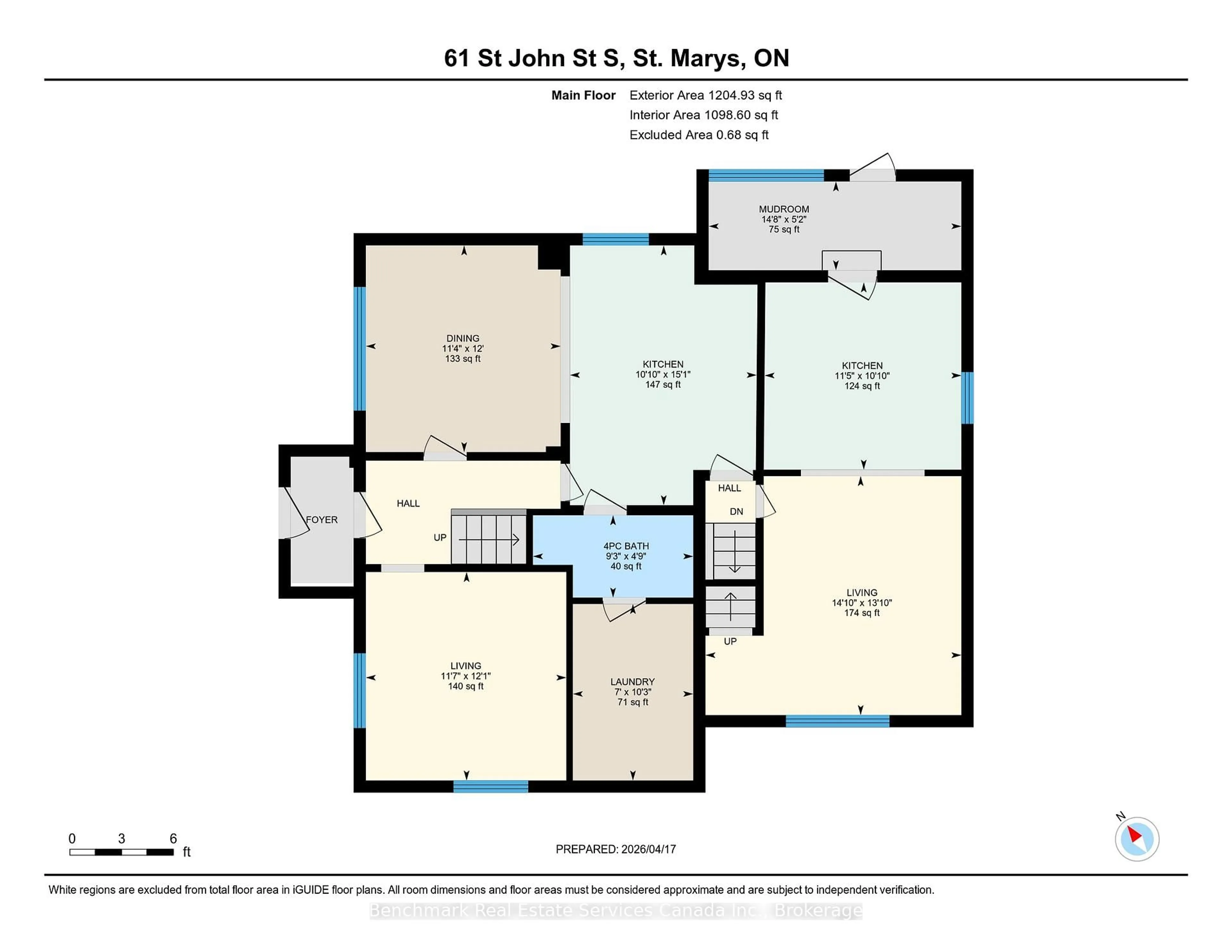 Floor plan for 61 St. John St, St. Marys Ontario N4X 1A6