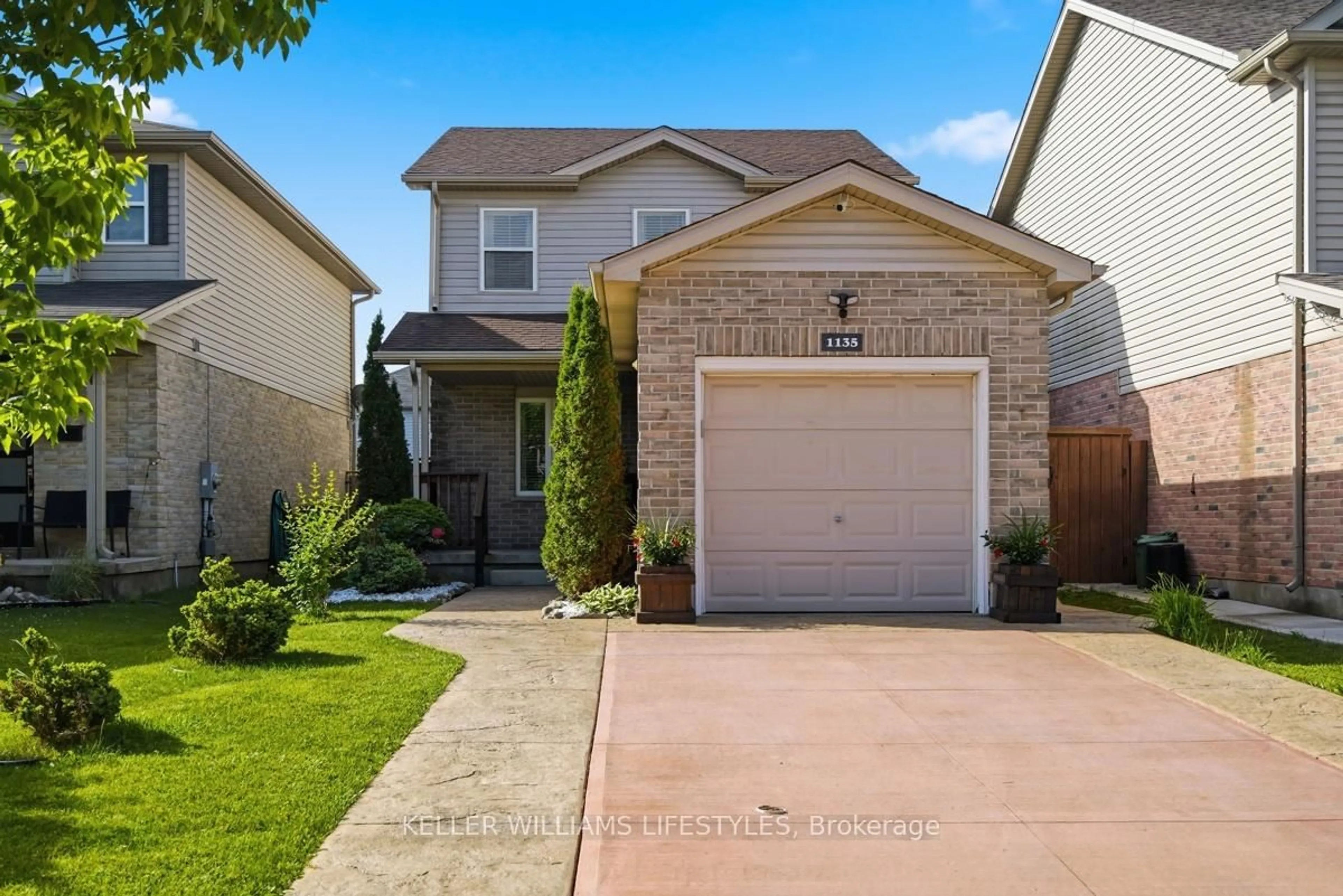Home with brick exterior material, street for 1135 Kimball Cres, London North Ontario N6G 0A8
