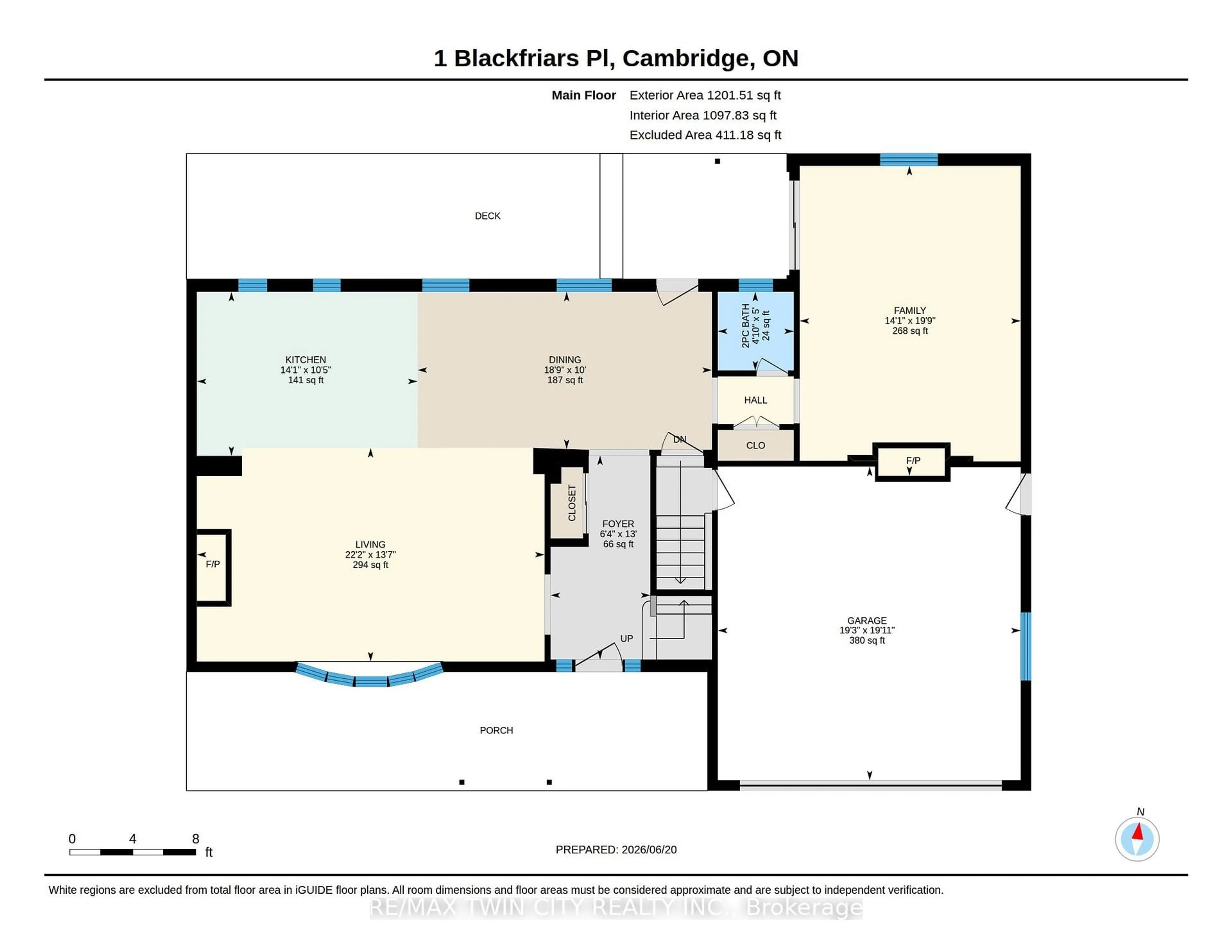 Floor plan for 1 Blackfriars Pl, Cambridge Ontario N1S 3P1