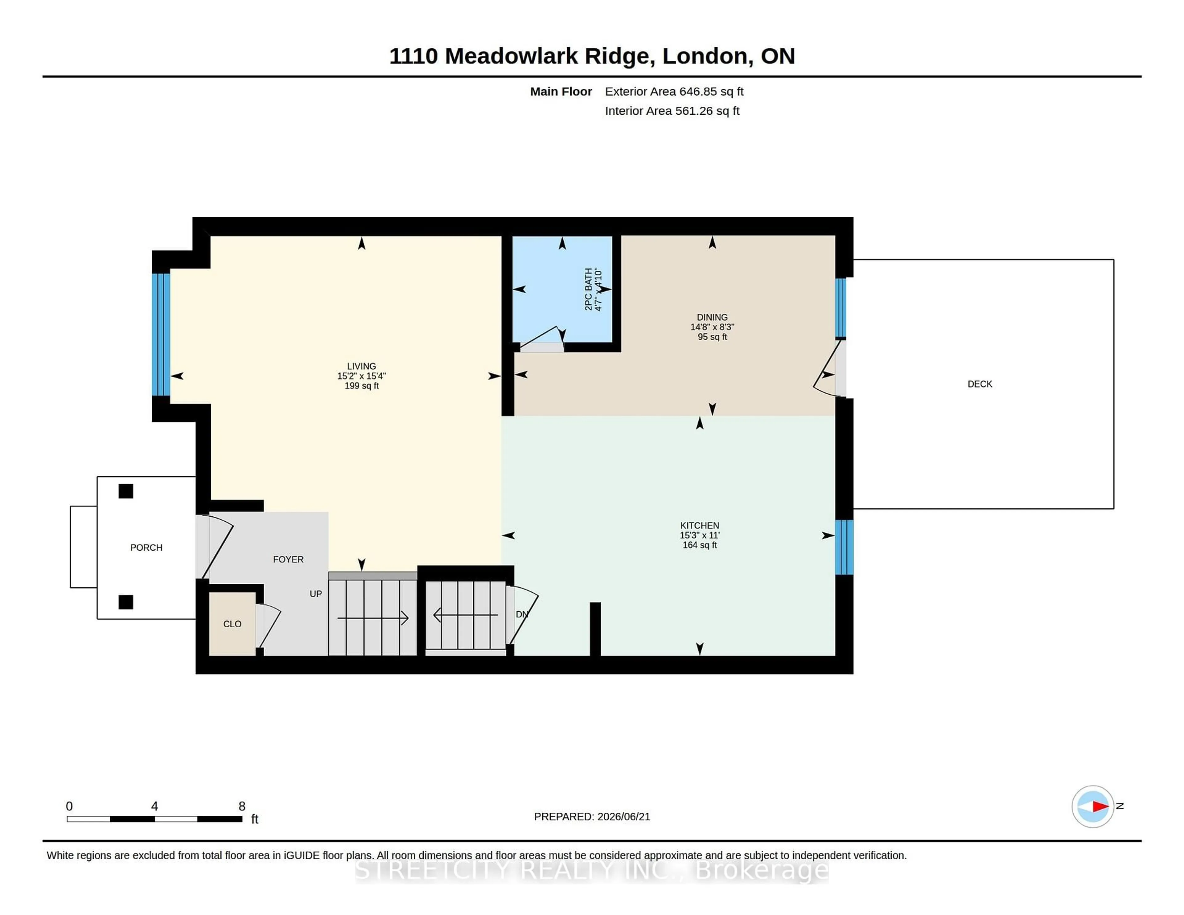 Floor plan for 1110 Meadowlark Rdge #48, London South Ontario N6M 0H4