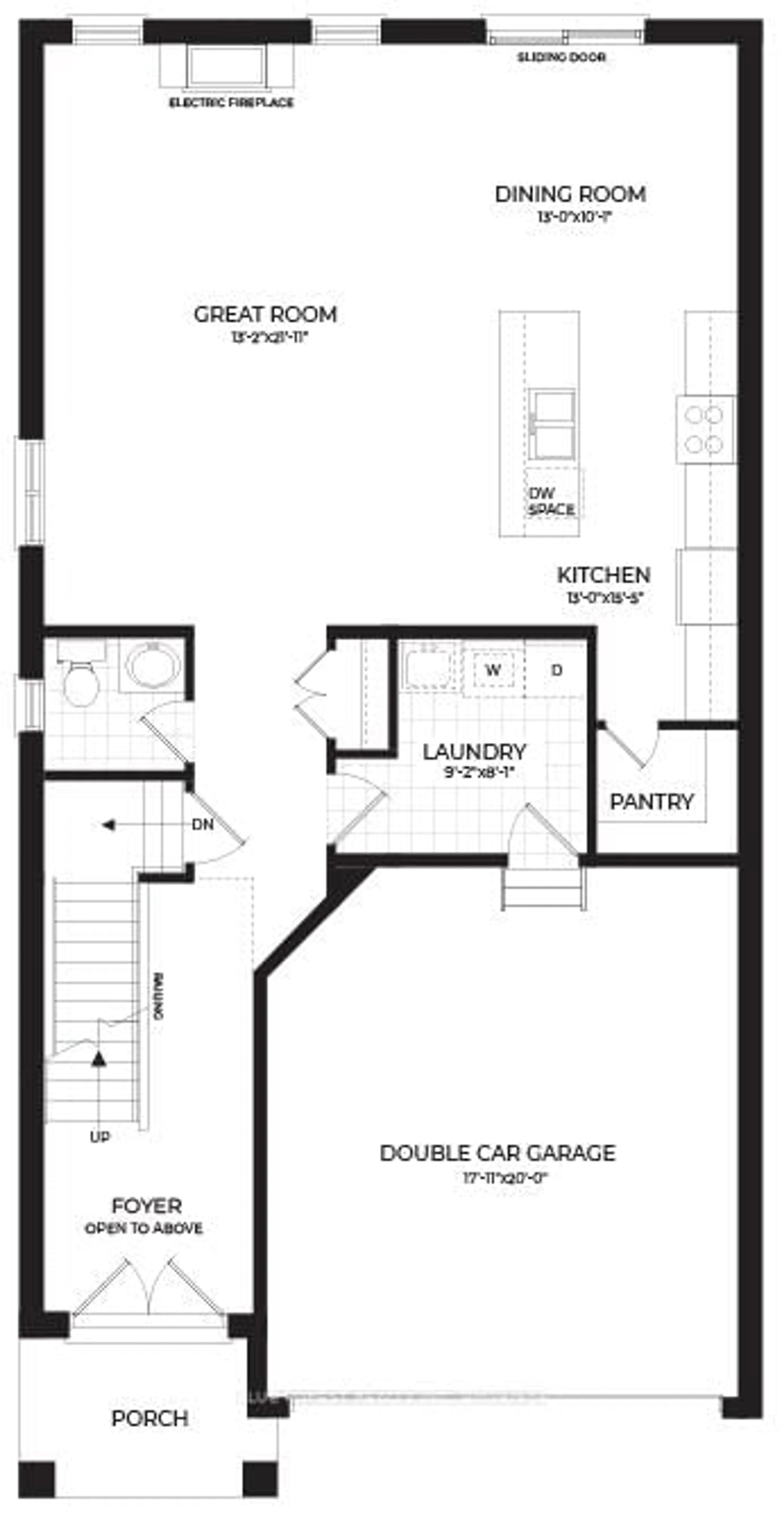 Floor plan for LOT 94 Darwin Cres, London South Ontario N6P 0J6