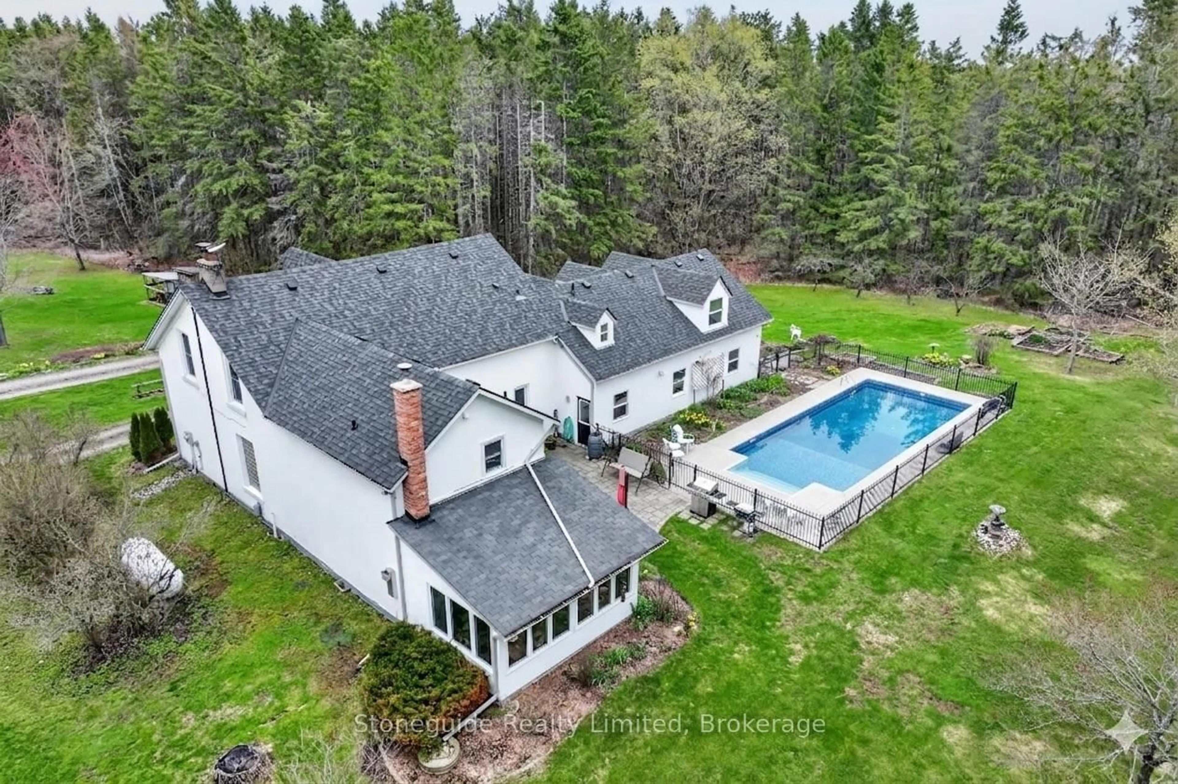 A pic from outside/outdoor area/front of a property/back of a property/a pic from drone, water/lake/river/ocean view for 2756 County Road 38, Douro-Dummer Ontario K0L 3A0